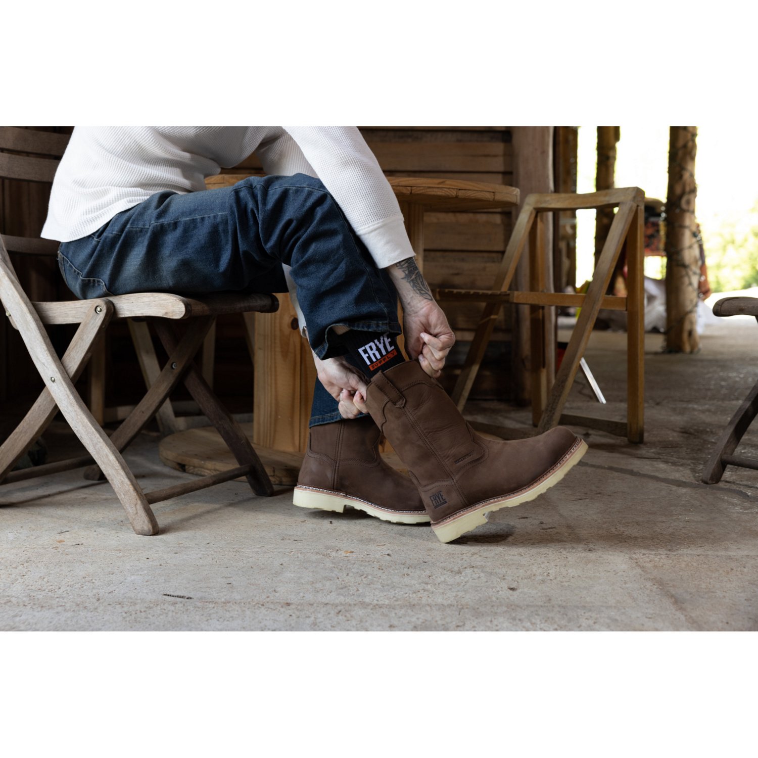 Frye Men's Wellington Work Boots - view number 6