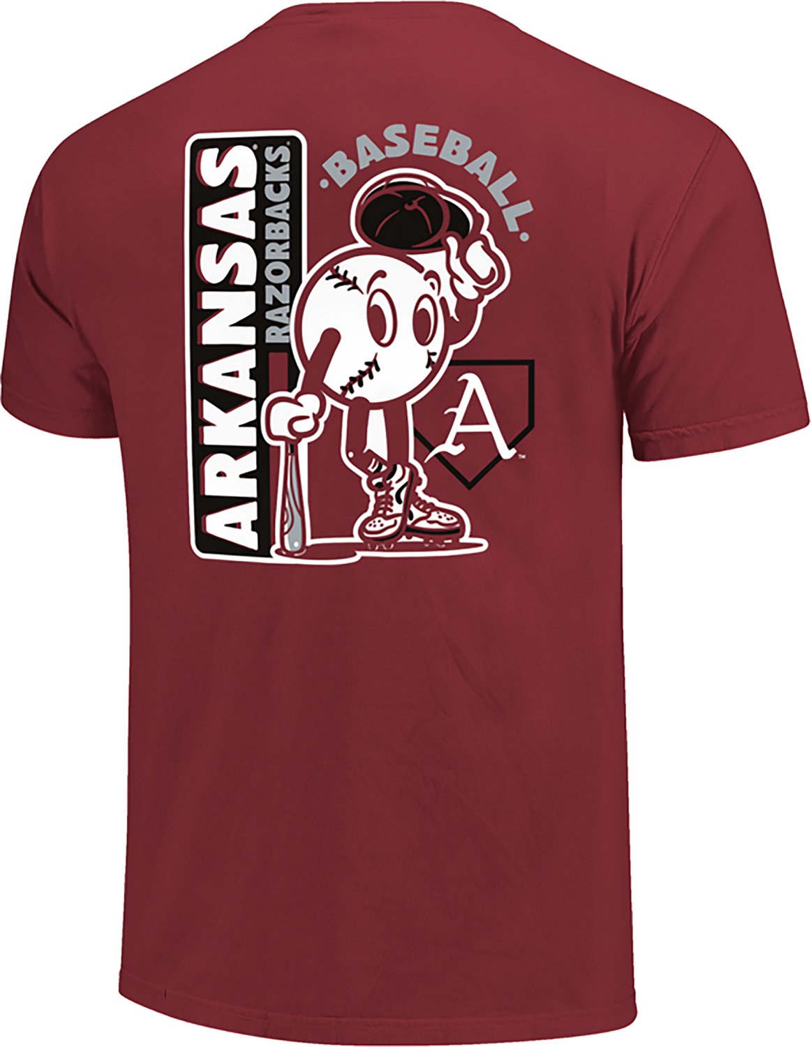 Image One Men's Arkansas Retro Baseball DS T-shirt