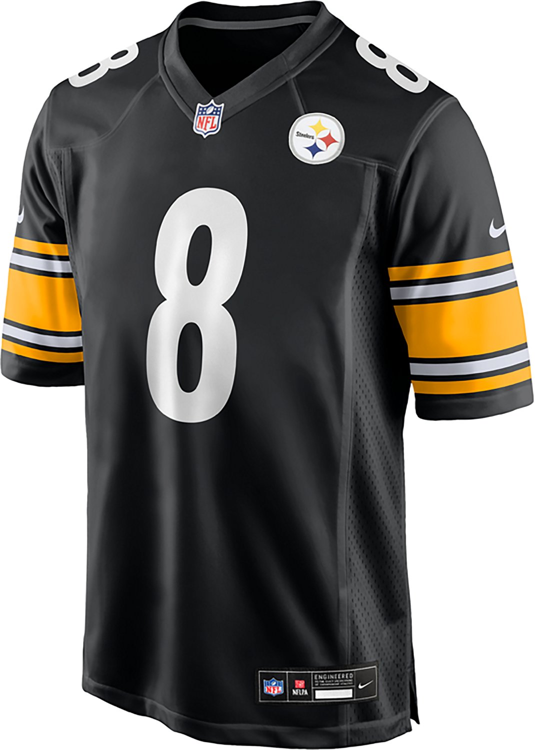 Nike Men's Pittsburgh Steelers Aaron Rodgers #8 Game Home Name & Number Jersey - view number 1