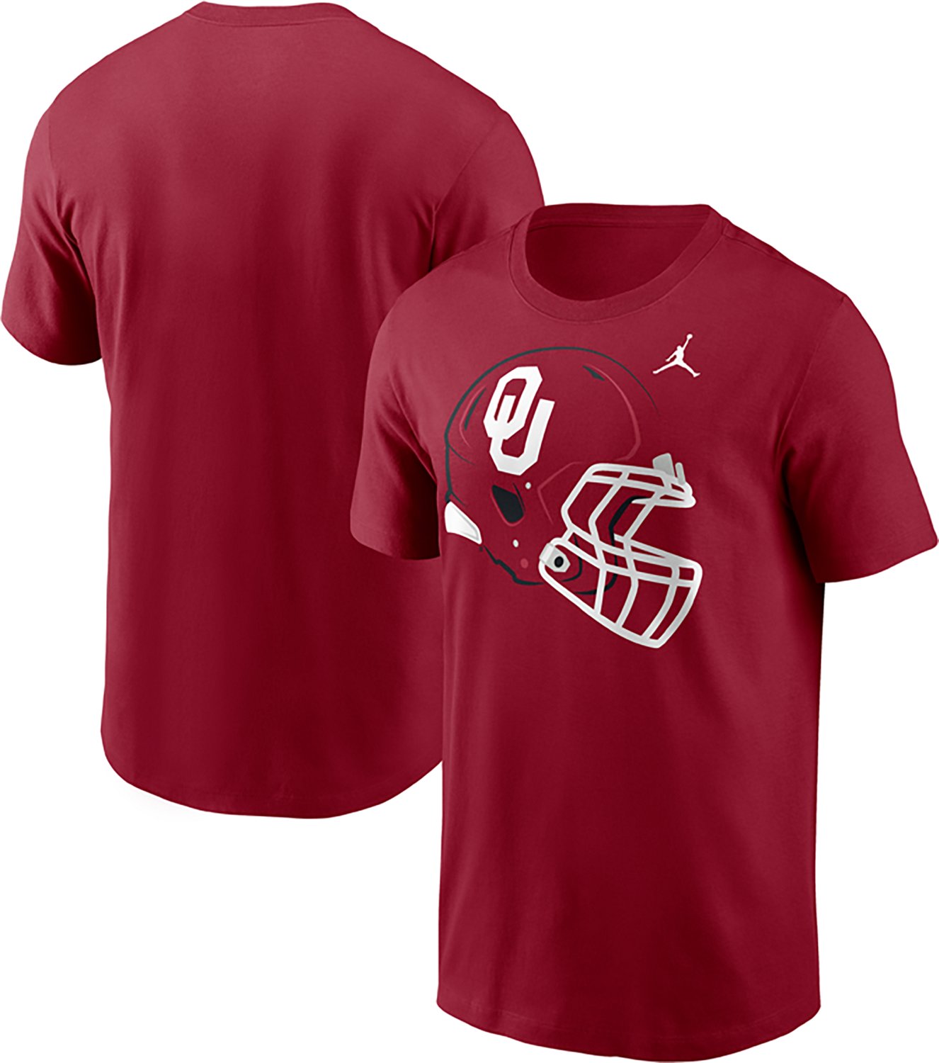 Jordan Men's Oklahoma Football Helmet T-shirt - view number 3
