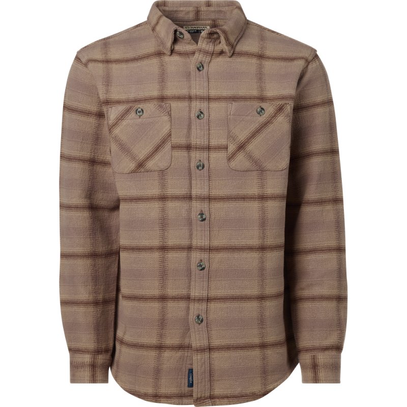 Magellan Outdoors Men's Campfire Brawny Long Sleeve Flannel Shirt-image