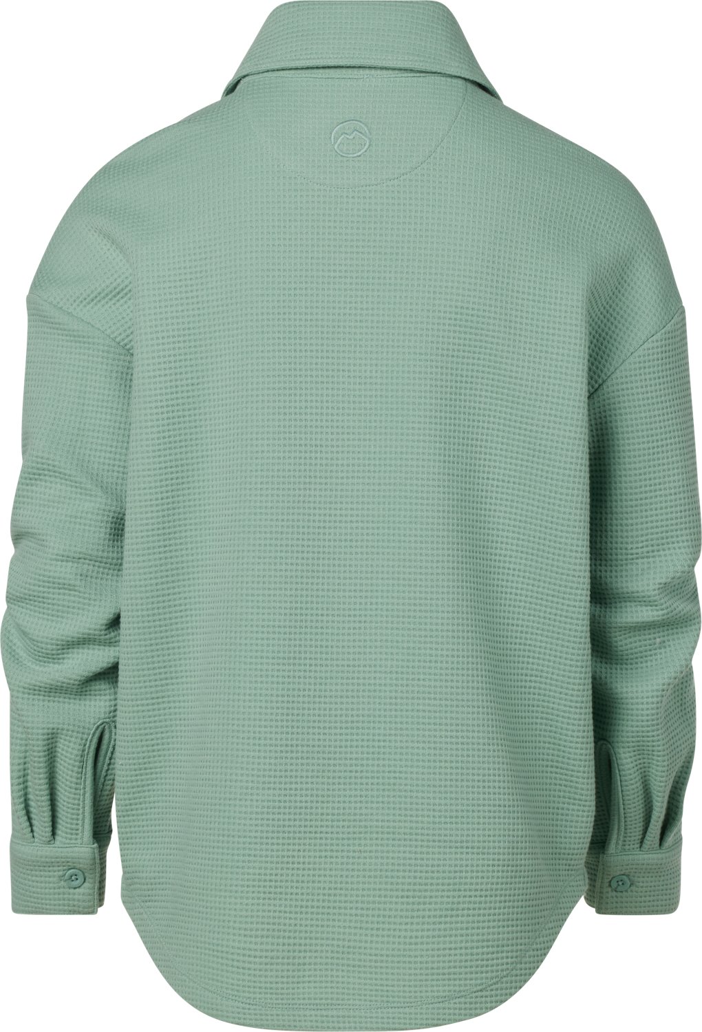 Magellan Outdoors Girls' Campfire Waffle Long Sleeve Button Down Shirt - view number 4