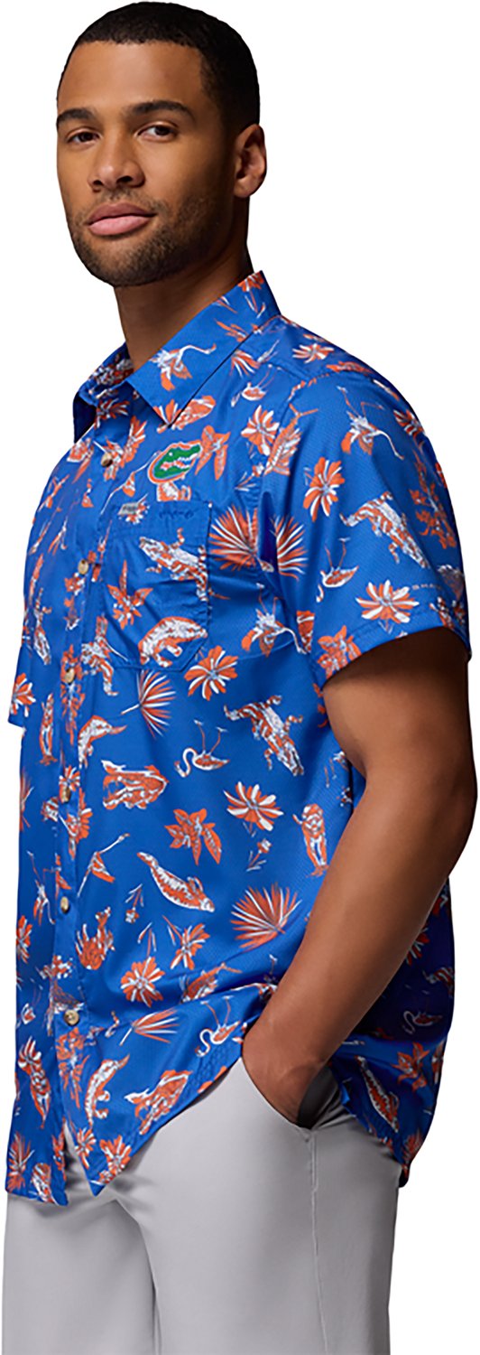 Columbia Sportswear Men's University of Florida CLG Super Slack Tide Button-Up Shirt - view number 2