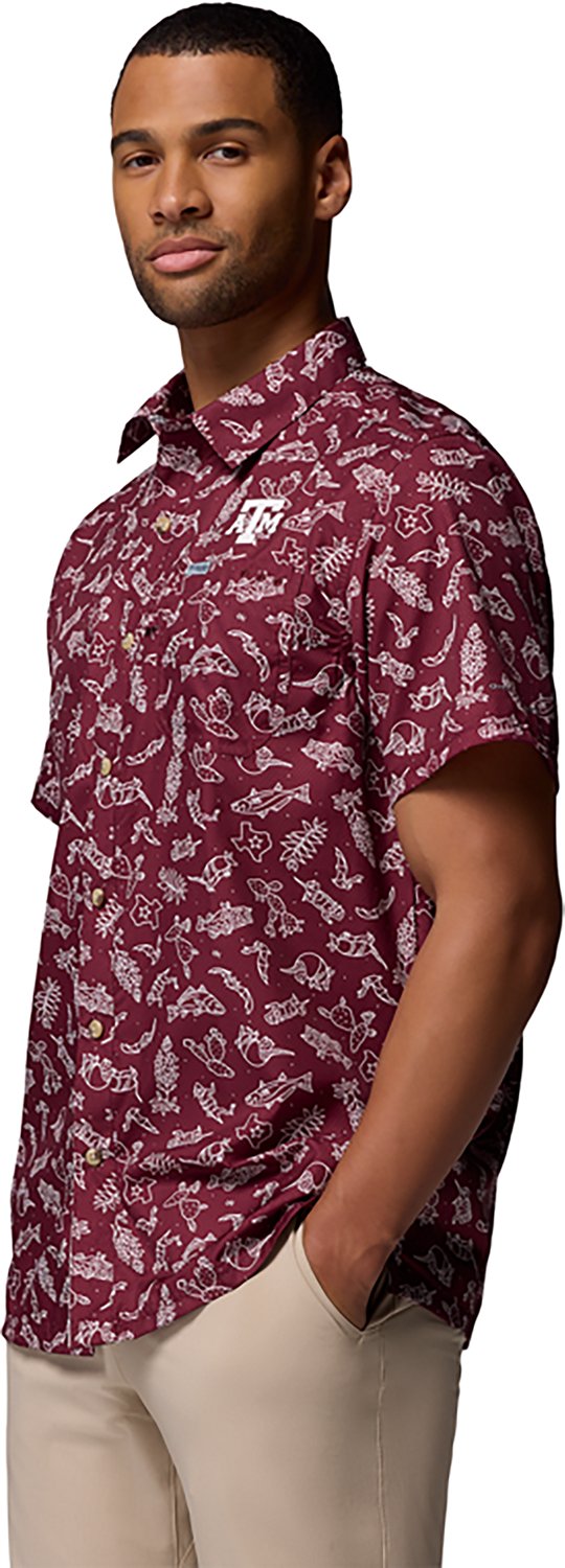 Columbia Sportswear Men's Texas A&M University CLG Super Slack Tide Button-Up Shirt - view number 2