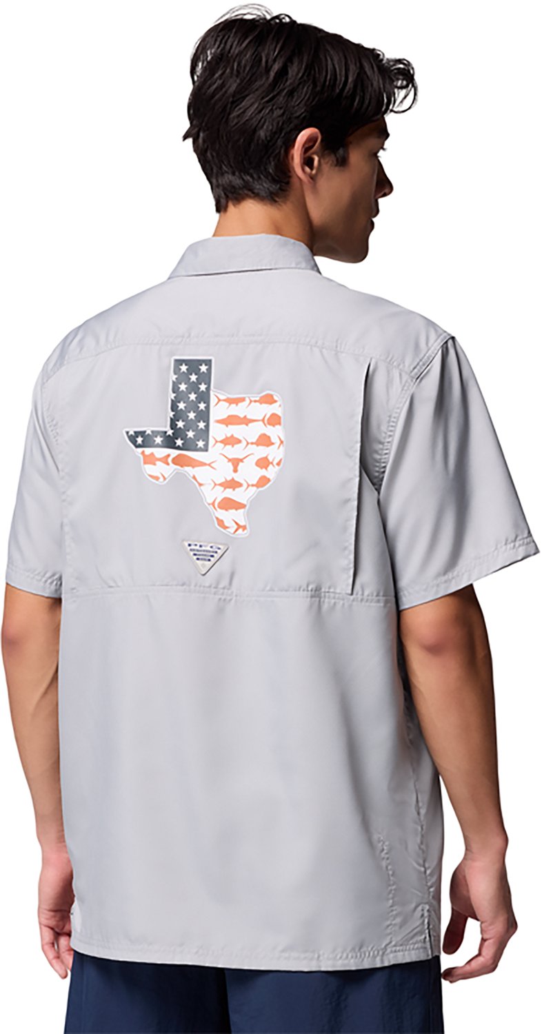 Columbia Sportswear Men's University of Texas CLG Slack Tide Camp Button-Up Shirt - view number 3