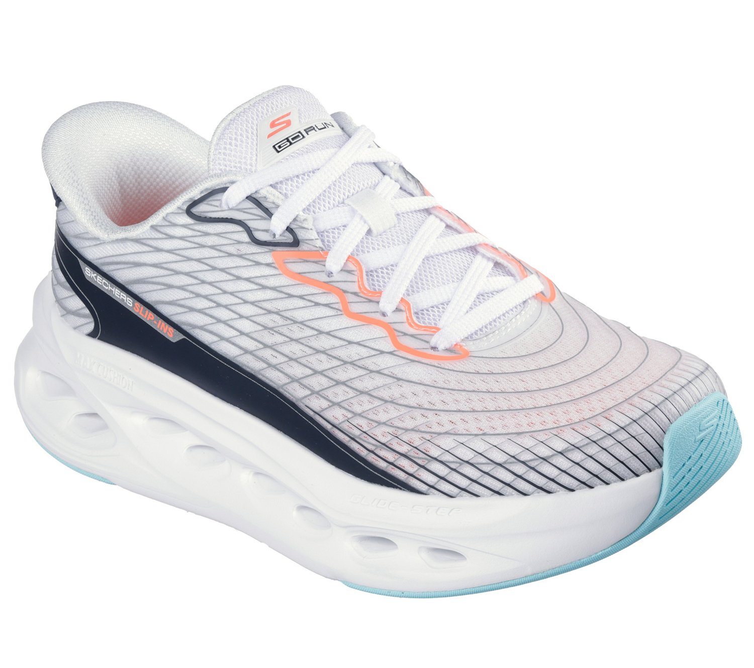 SKECHERS Women's Slip-ins Max Cushioning Glide-Step Sapphire Shoes - view number 3