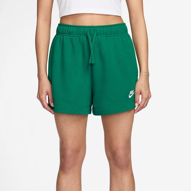 Nike Womens Mid Rise Drawstring Waist Active Pull-On Short, Medium, Green