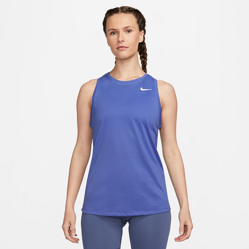 Nike Women's Dri-fit Training Tank Top - Sapphire/white