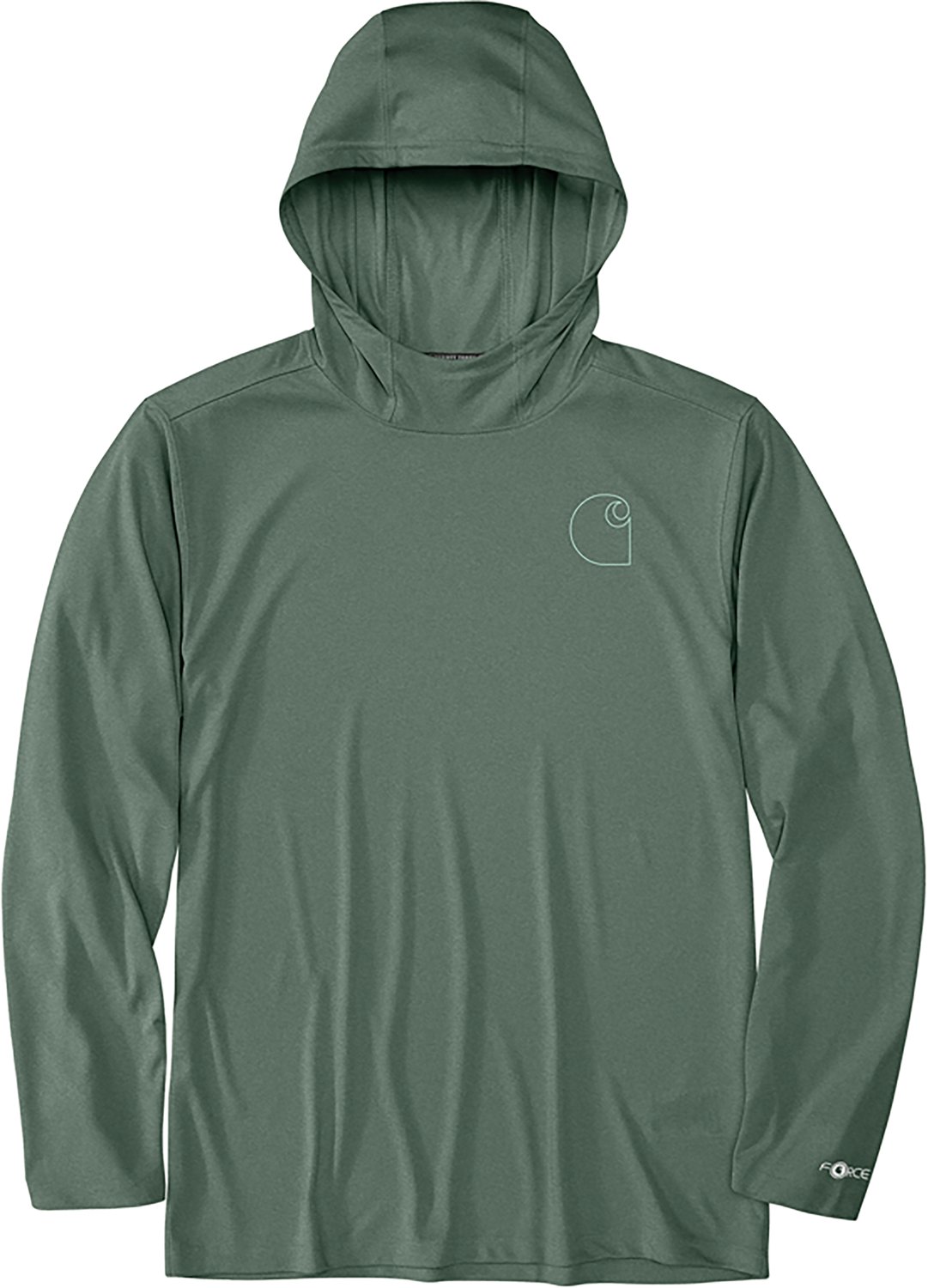 Carhartt Men's Force Sun Defender Lightweight Hooded Long Sleeve T-shirt                                                         - view number 3