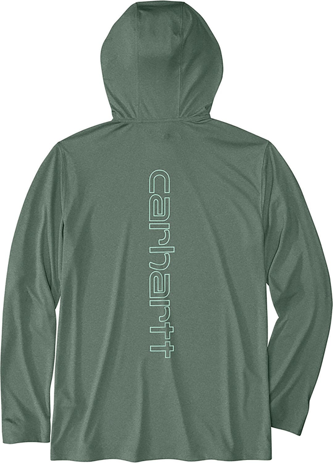 Carhartt Men's Force Sun Defender Lightweight Hooded Long Sleeve T-shirt                                                         - view number 4