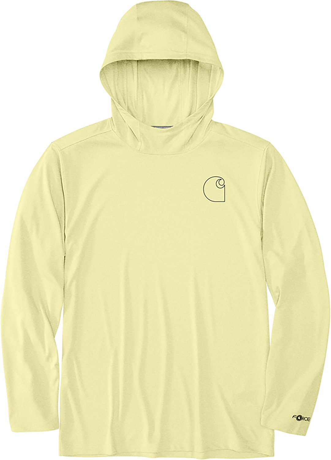 Carhartt Men's Force Sun Defender Lightweight Hooded Long Sleeve T-shirt                                                         - view number 3