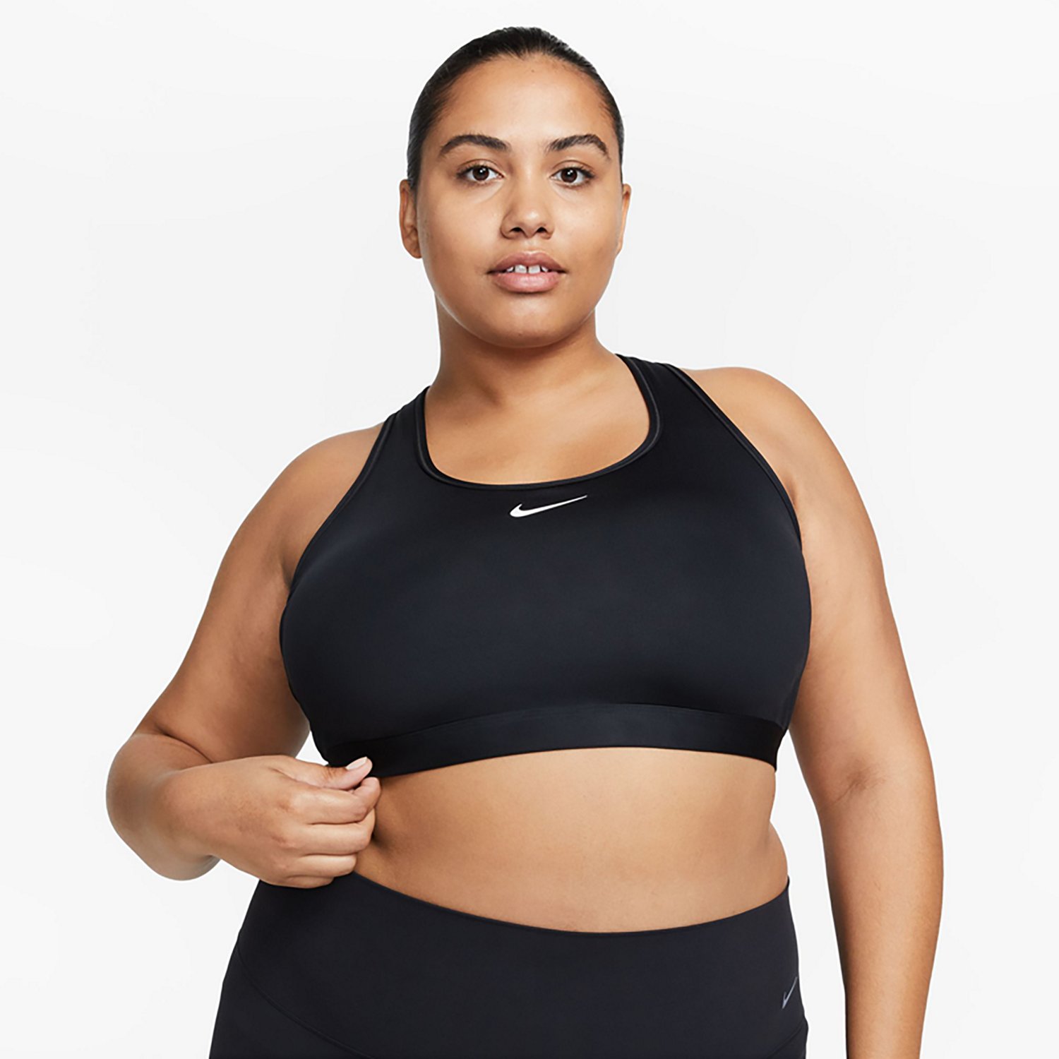 Nike Women's Dri-FIT Swoosh Medium Support Plus Size Sports Bra - view number 2