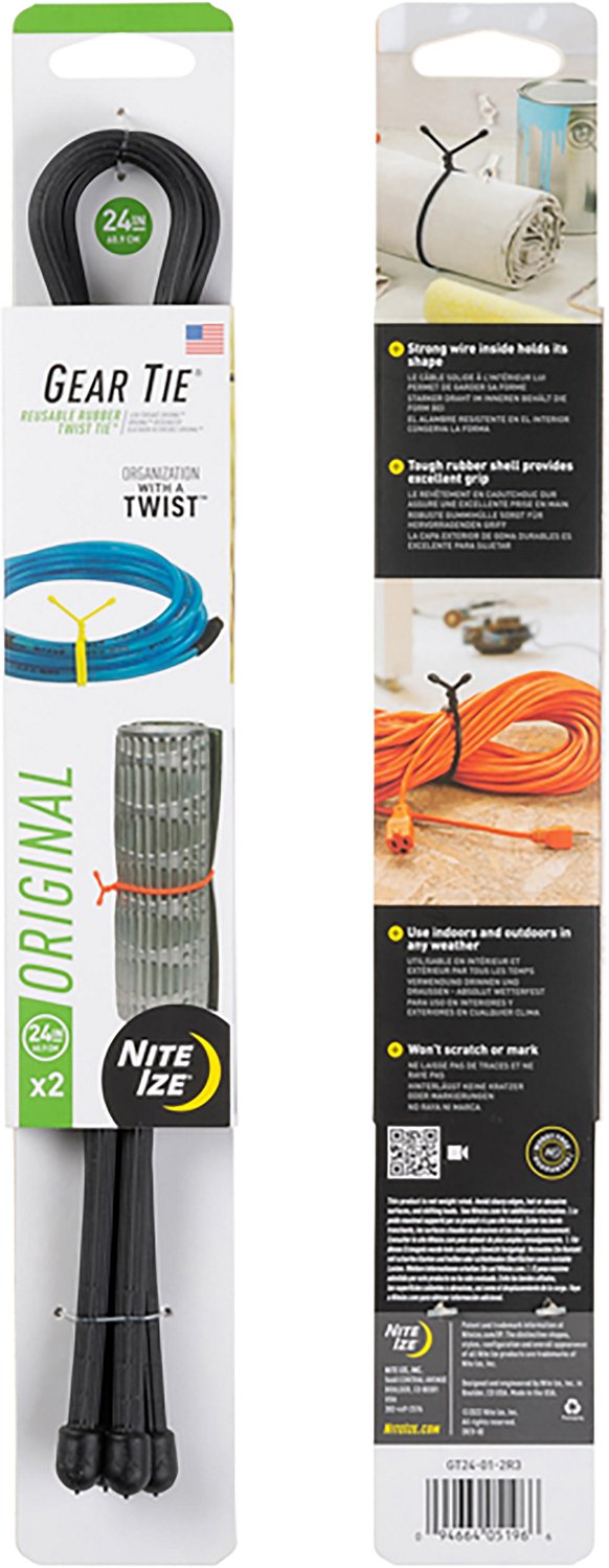Nite Ize Gear Tie Twist Ties 2-Pack