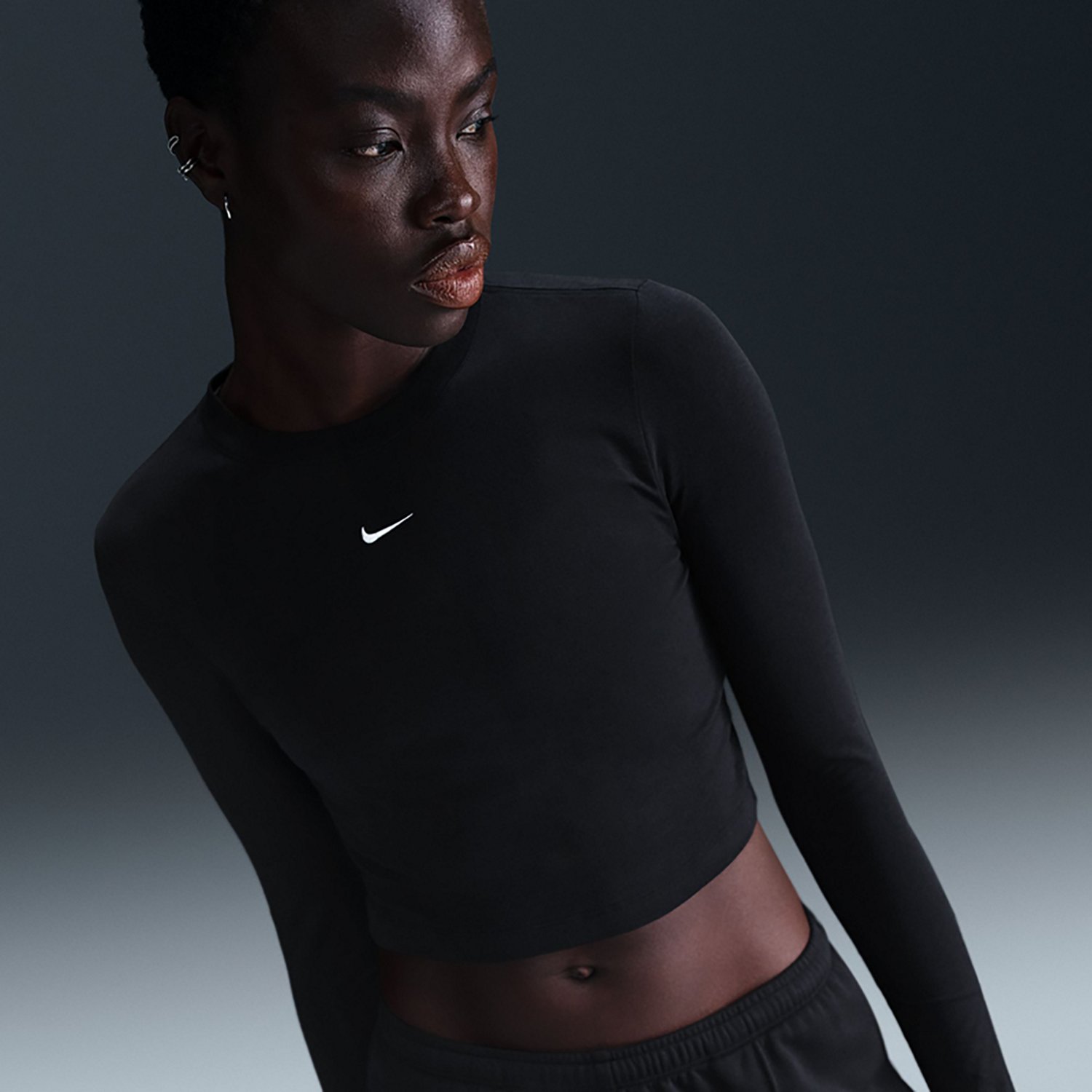 Nike Sportswear Women's Chill Knit Long Sleeve Cropped Top - view number 8
