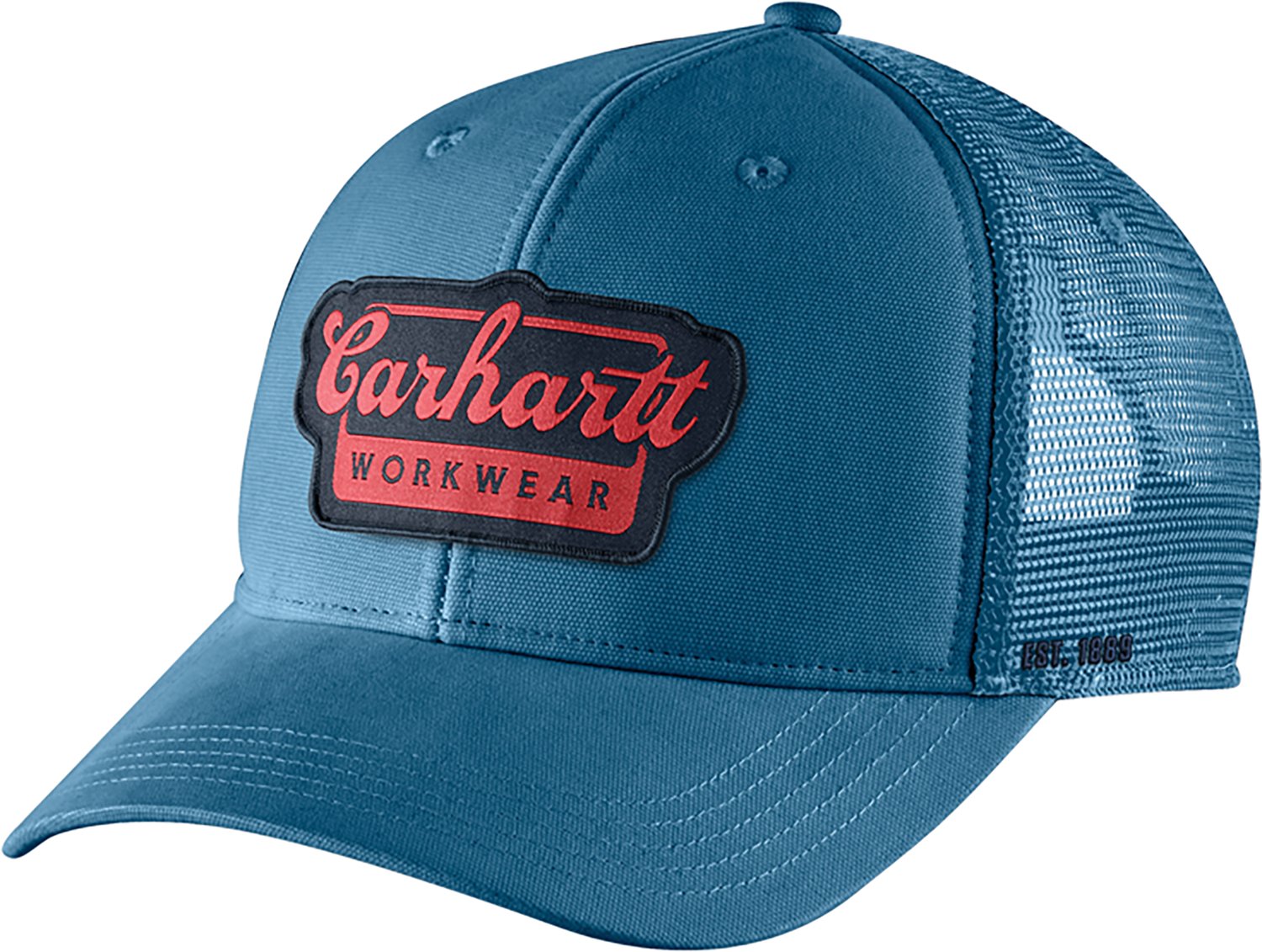 Carhartt Men's Twill Mesh-Back Script Patch Cap