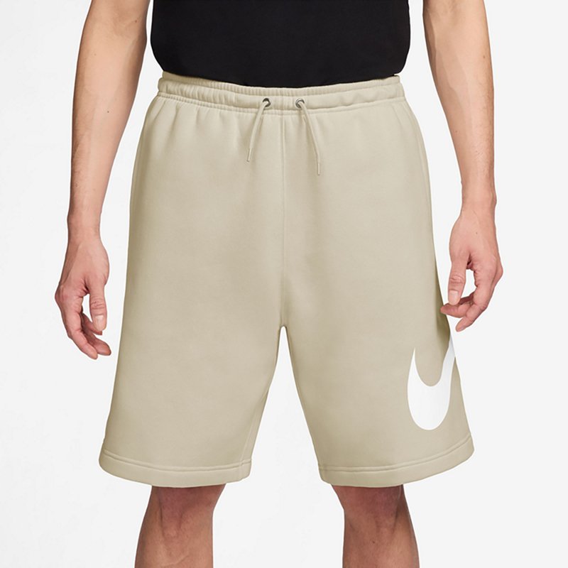 Nike Sweatshort Club Fleece Mens Mid Rise 11" Basketball Short, X-large, Beige