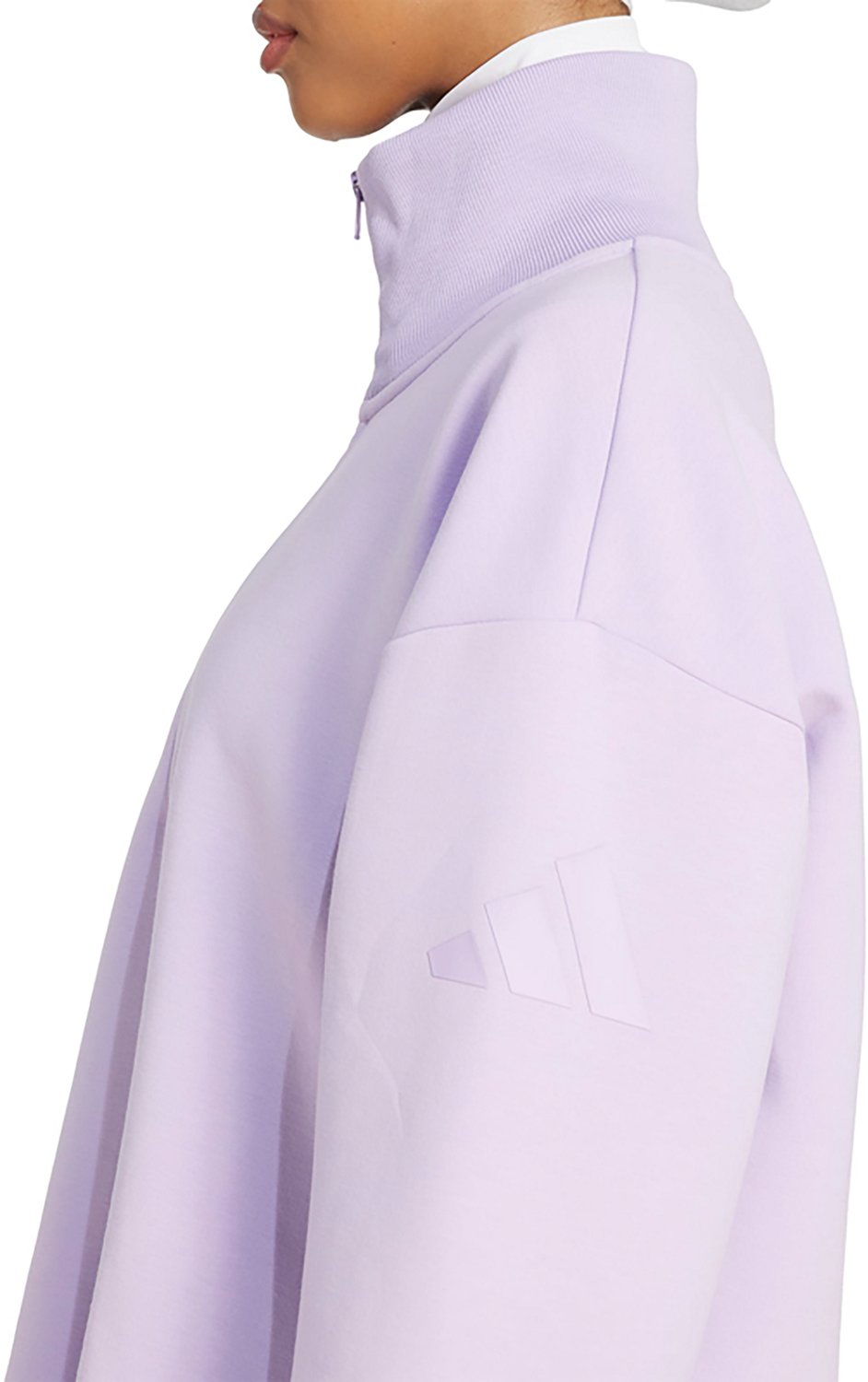adidas Women's ALL SZN Soft Lux 1/4-Zip Sweatshirt - view number 3