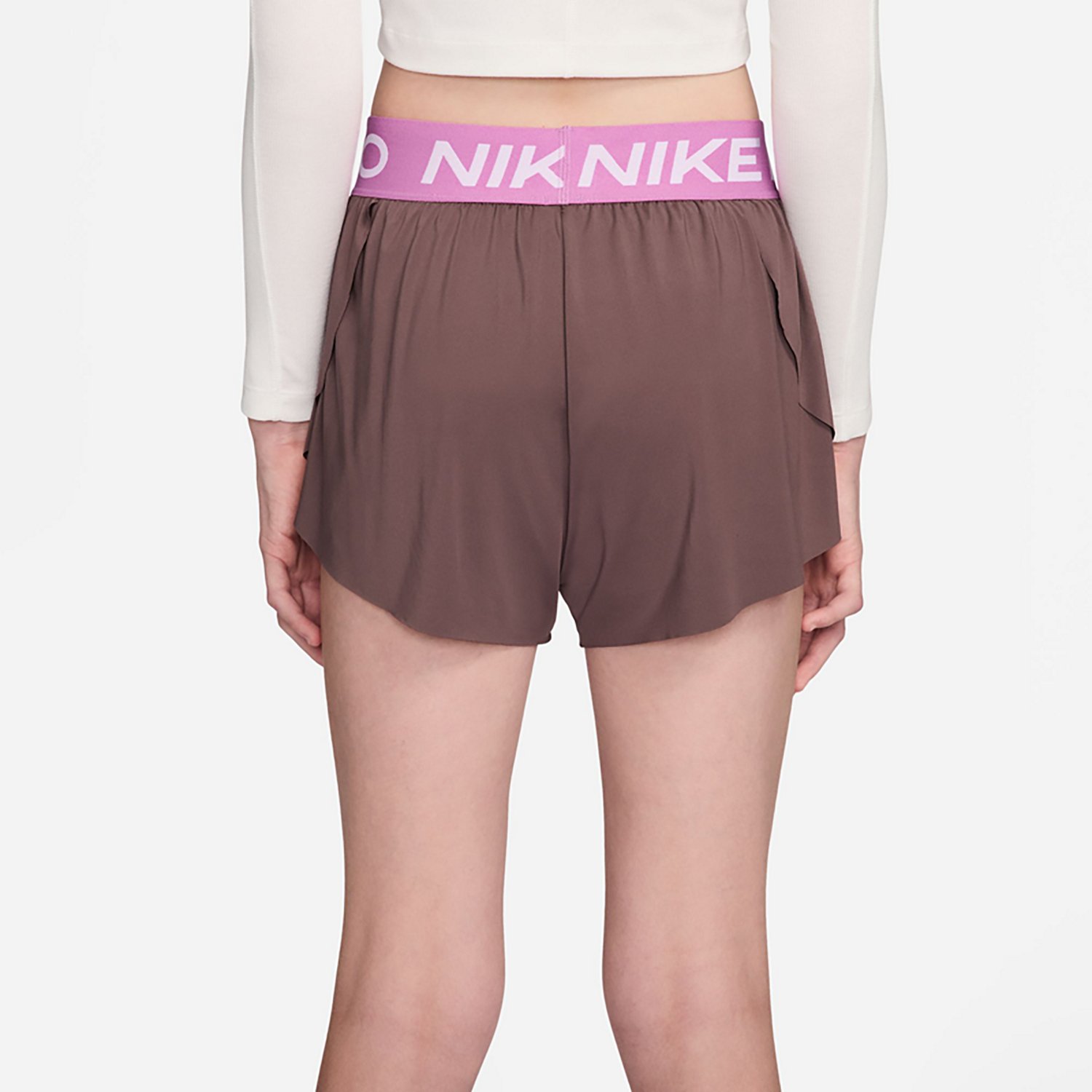 Nike Girls' Pro Dri-FIT 2 in 1 Knit Shorts 3 in - view number 2