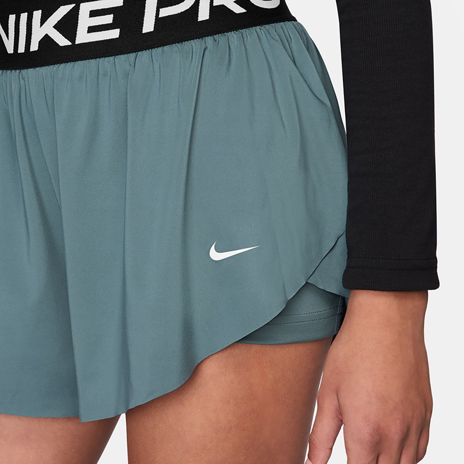 Nike Girls' Pro Dri-FIT 2 in 1 Knit Shorts 3 in - view number 4