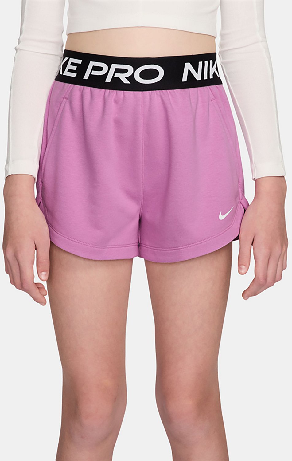 Nike Girls' Pro Dri-FIT 2 in 1 Knit Shorts 3 in