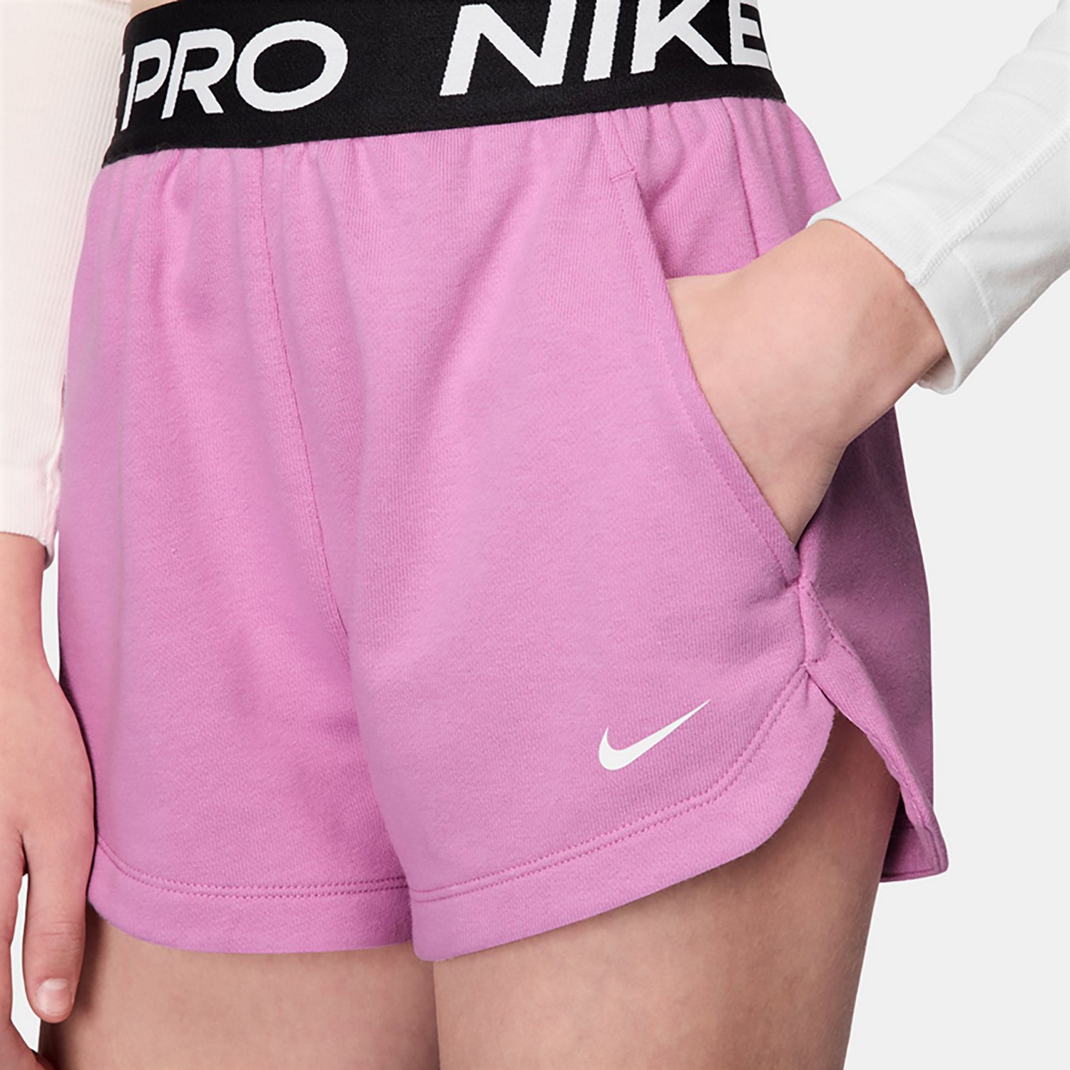 Nike Girls' Pro Dri-FIT 2 in 1 Knit Shorts 3 in - view number 4