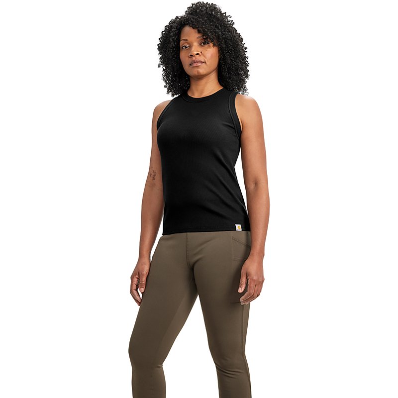 Carhartt Women's Tencel Fiber Series Fitted Ribbed Tank | Black | M