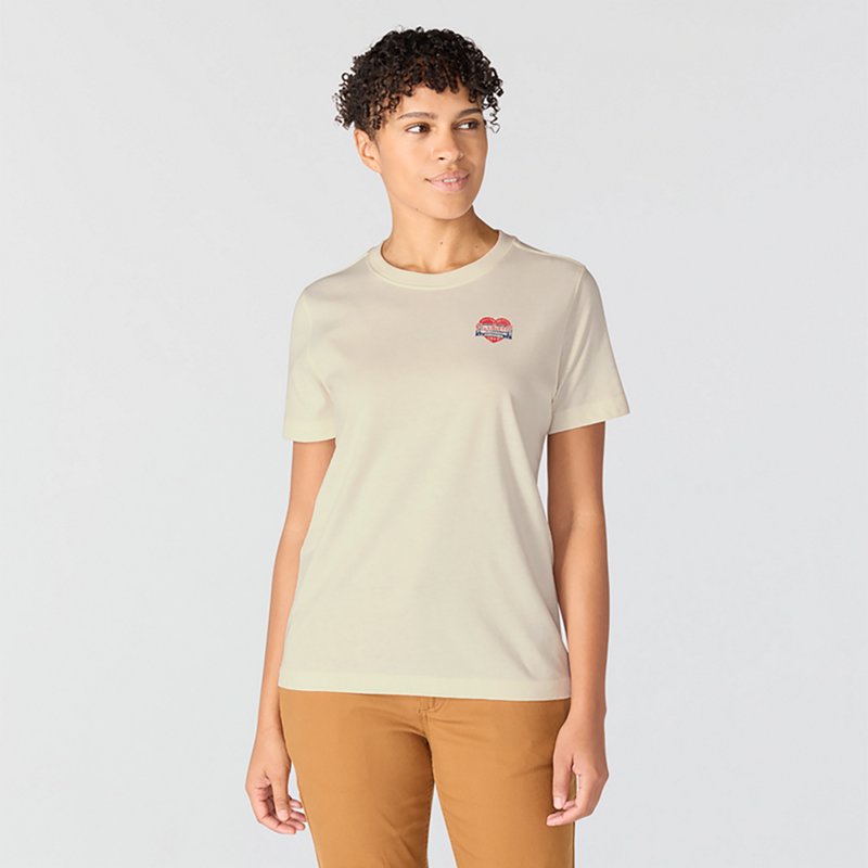 Carhartt Women's Irvine Relaxed Heritage Heart T-Shirt | White | M