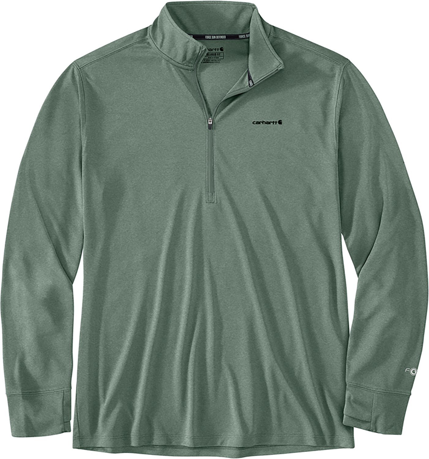 Carhartt Men's Force Sun Defender Relaxed 1/2-Zip Shirt - view number 3