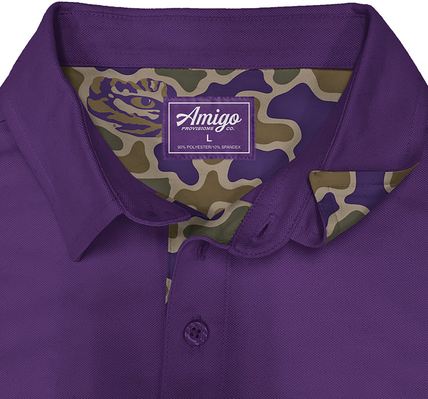 Amigo Men's LSU Venturer Polo Louisiana State University Tigers - view number 4