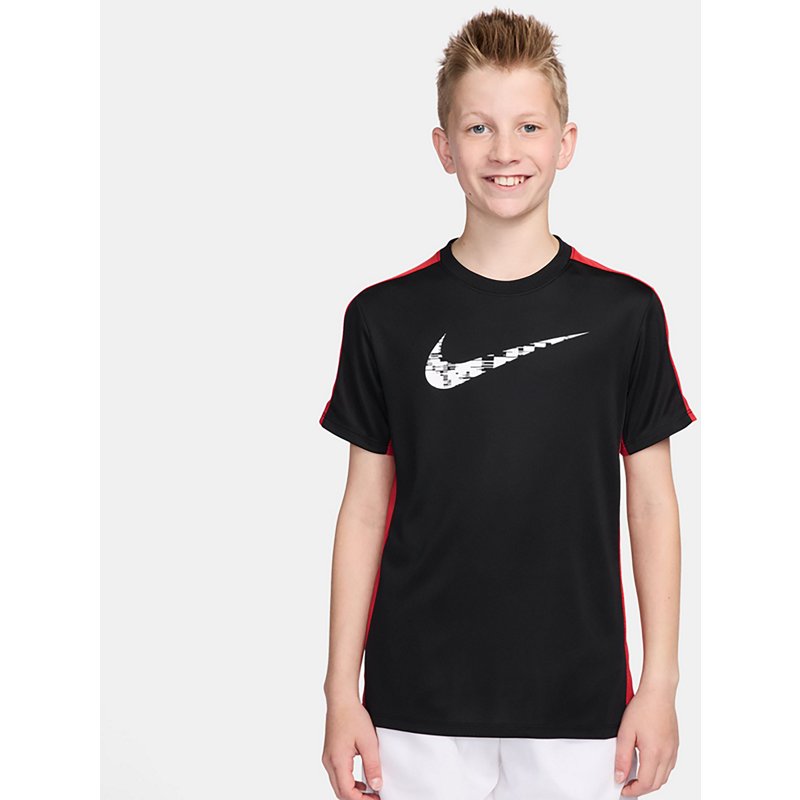 Nike Dri-Fit Trophy Big Kid Unisex Crew Neck Short Sleeve Regular Fit Graphic T-Shirt, Small, Black