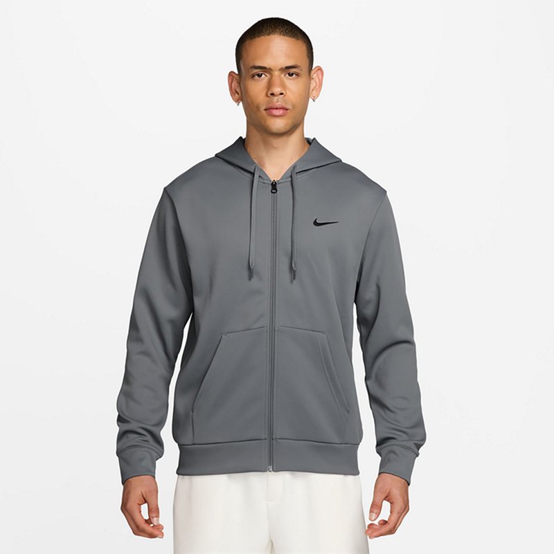Nike Mens Long Sleeve Active Hoodie, Medium, Gray