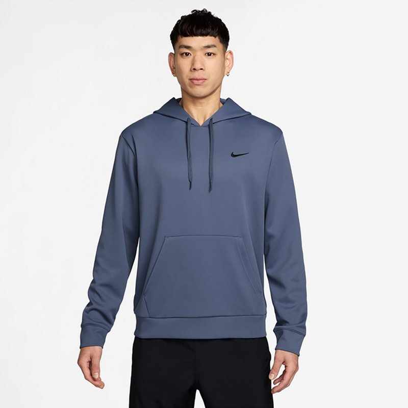 Nike Mens Long Sleeve Active Hoodie, Medium, Blue
