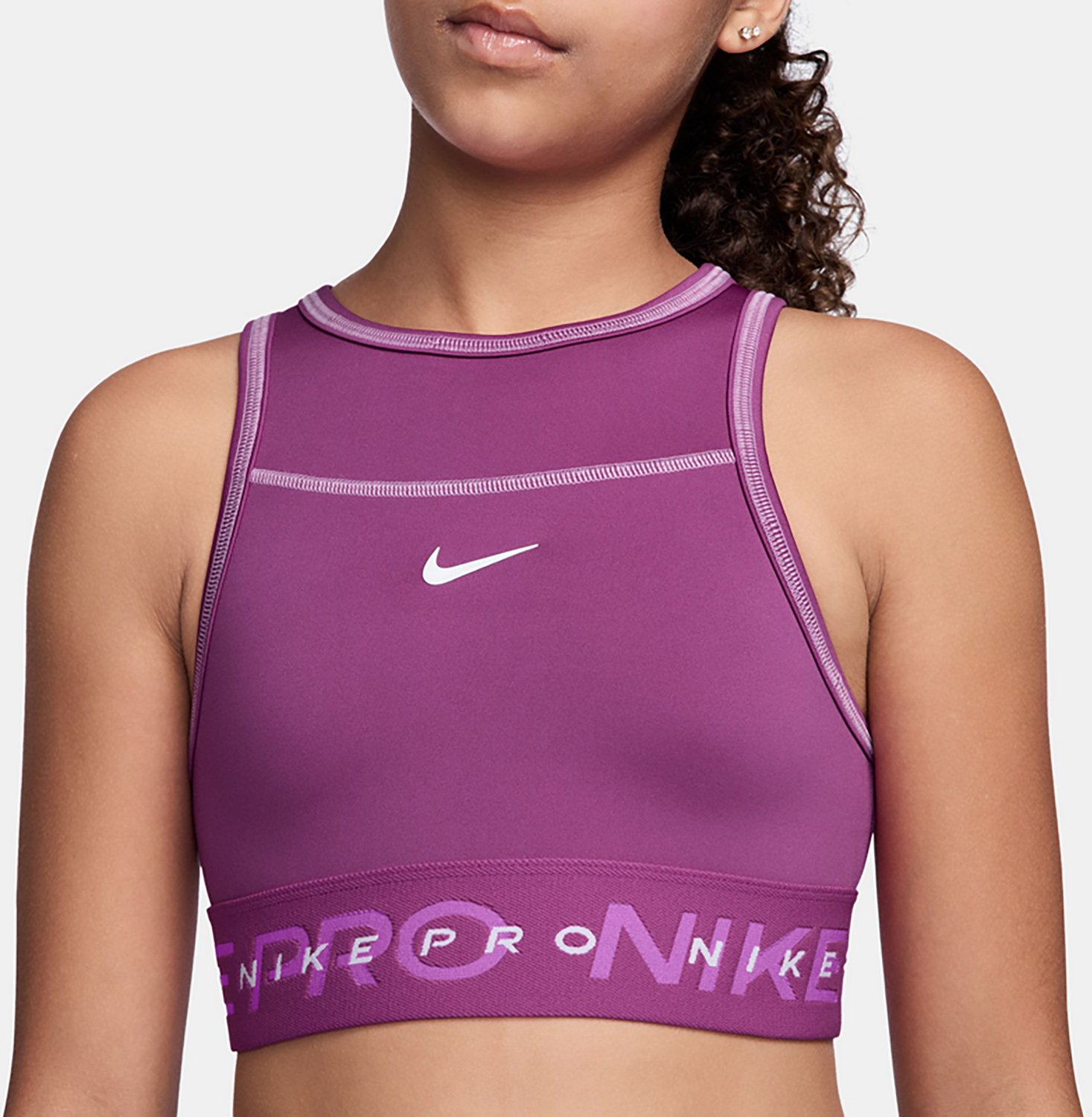 Nike Girls' Pro Swoosh High Support Sports Bra - view number 3