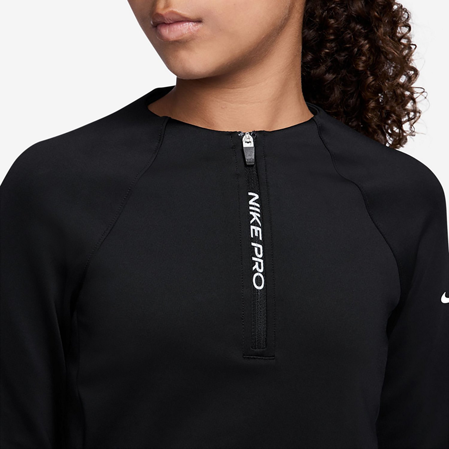 Nike Girls' Dri-FIT 1/2-Zip Top - view number 3