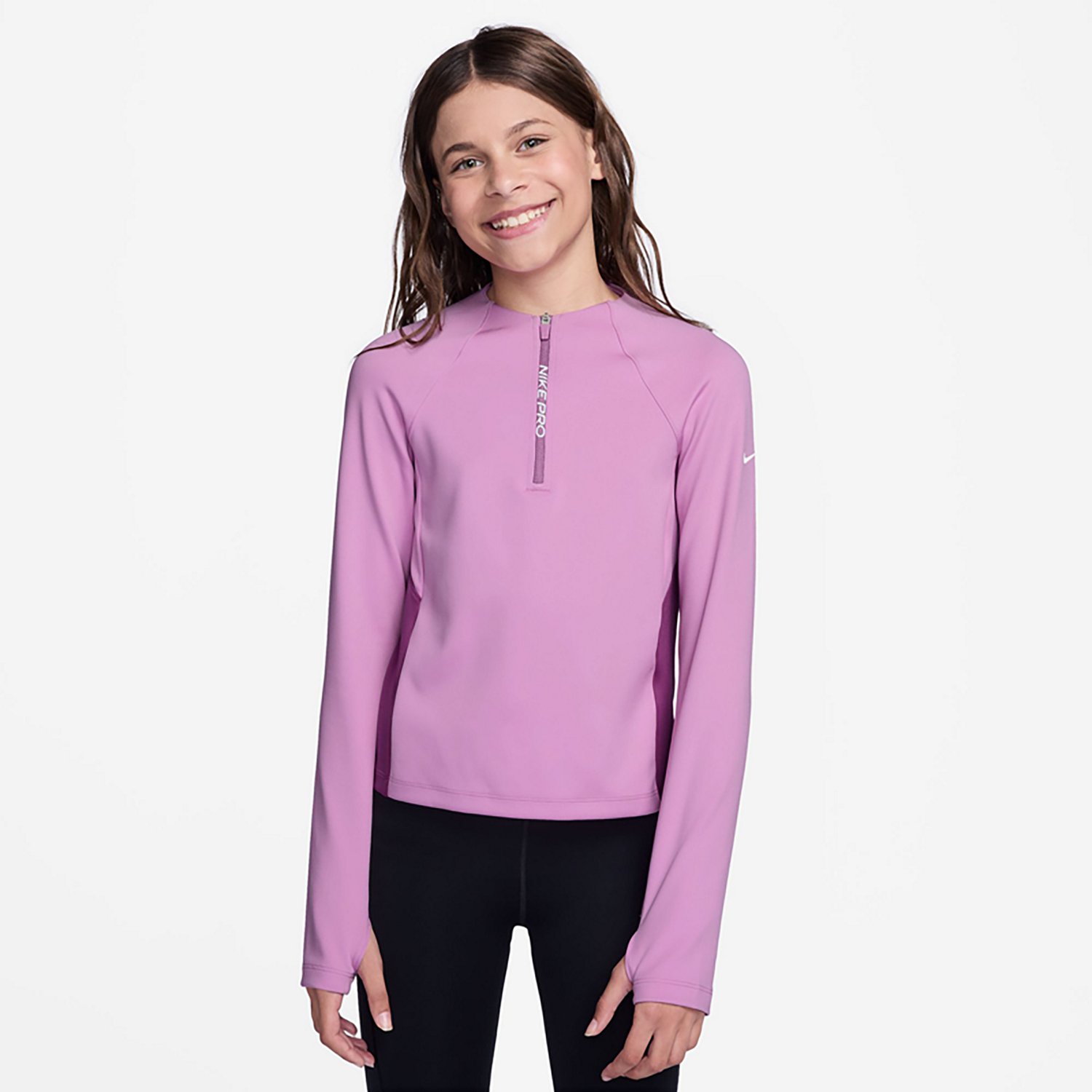 Nike Girls' Dri-FIT 1/2-Zip Top