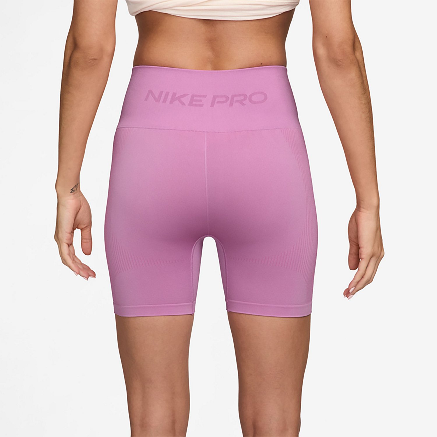 Nike Women's Pro Seamless Dri-FIT High-Waisted Biker Shorts 5 in - view number 2