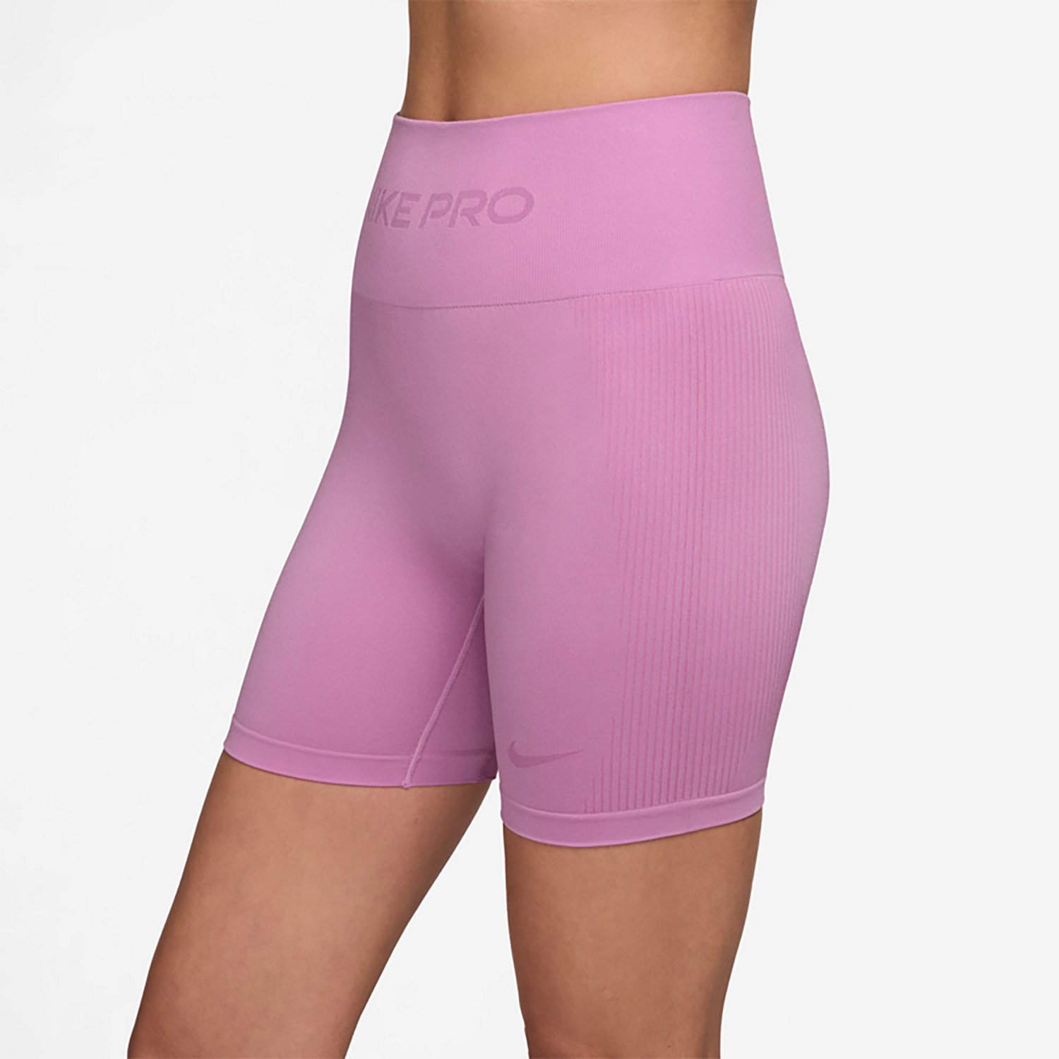 Nike Women's Pro Seamless Dri-FIT High-Waisted Biker Shorts 5 in - view number 3