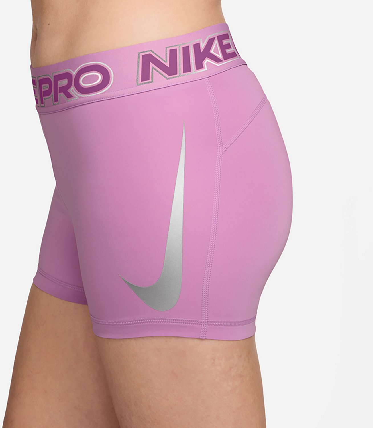 Nike Women's Pro Mid-Rise Biker Shorts 3 in - view number 3