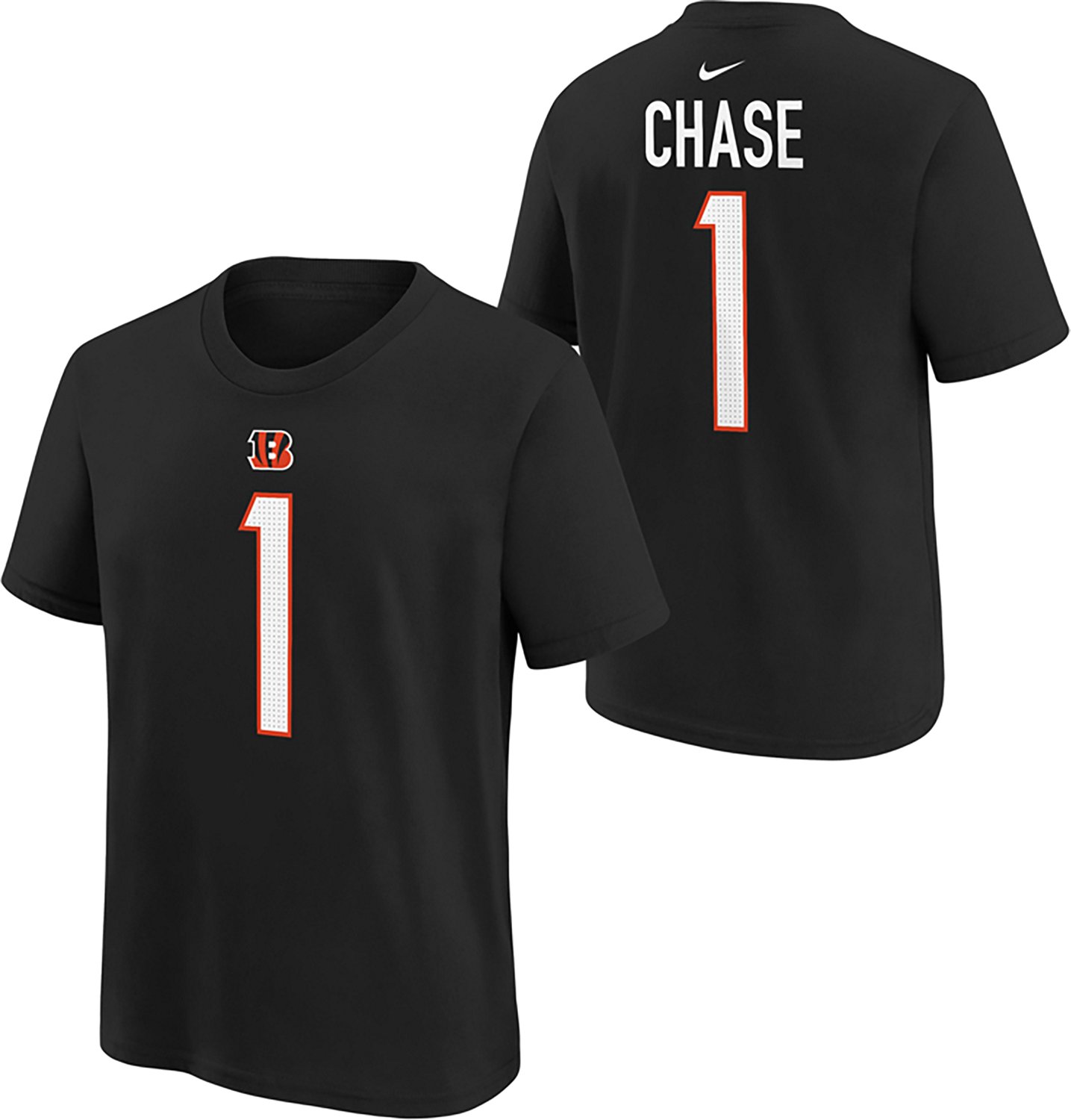 Nike Boys' Bengals J. Chase Fuse N&N T-shirt - view number 3