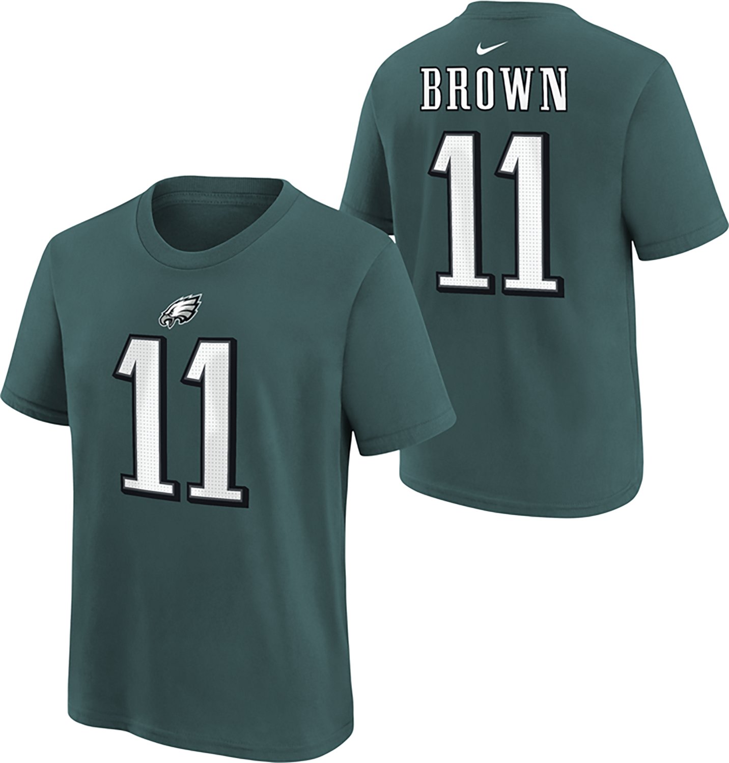 Nike Boys' Eagles A.J. Brown Fuse N&N T-shirt - view number 3