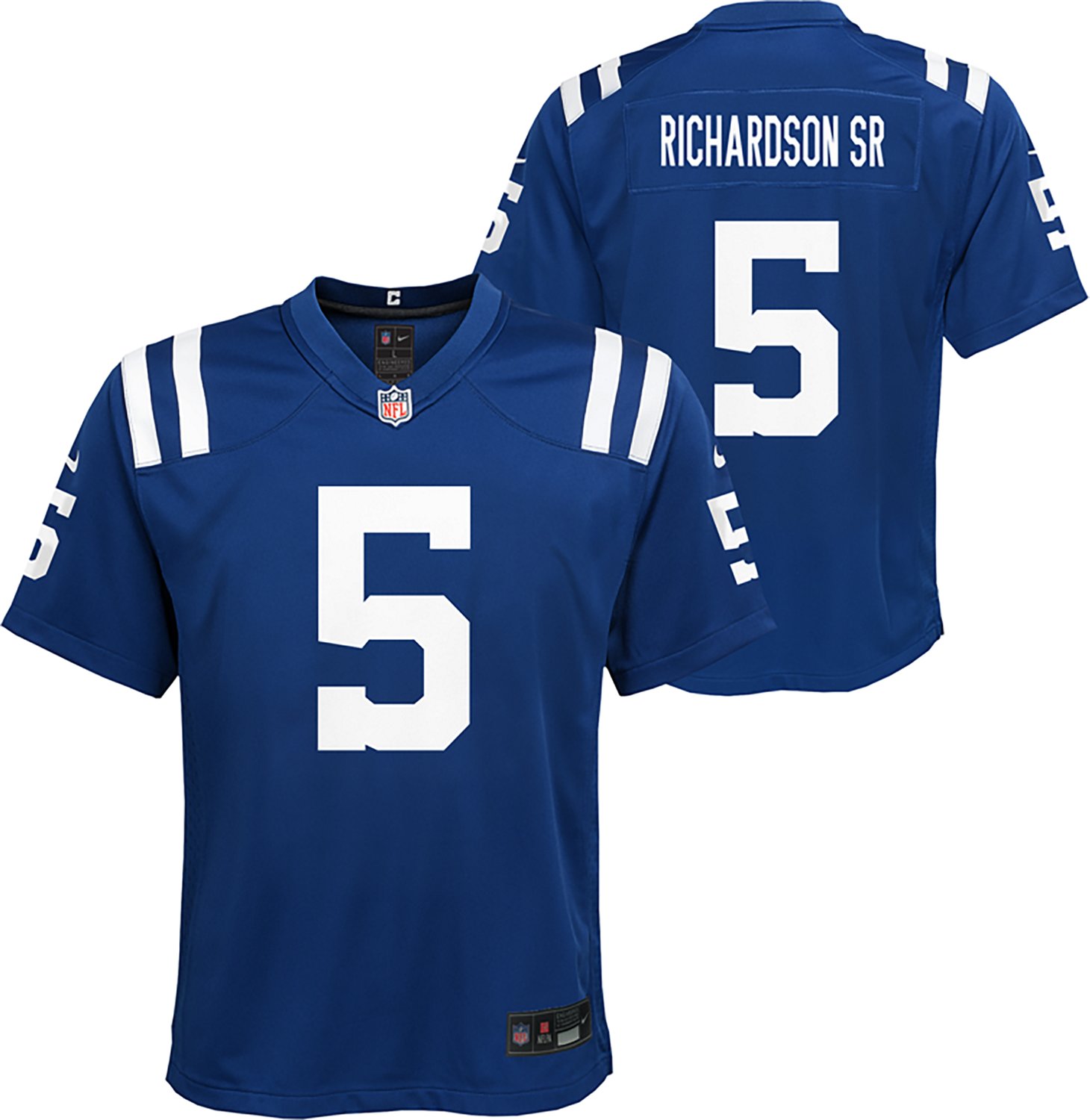 Nike Boys' Colts Anthony Richardson Game Team Player Name & Number Jersey - view number 3