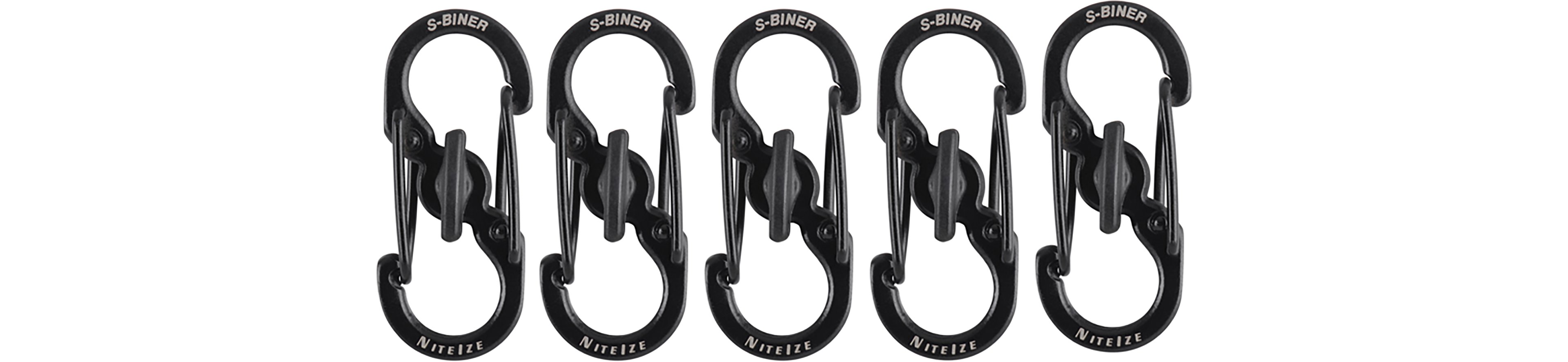 Nite Ize S-Biner MicroLock Stainless Steel Carabiners 5-Pack