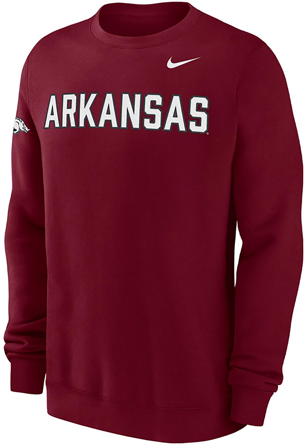 Nike Men's Arkansas Team Fleece Club Crew - view number 1