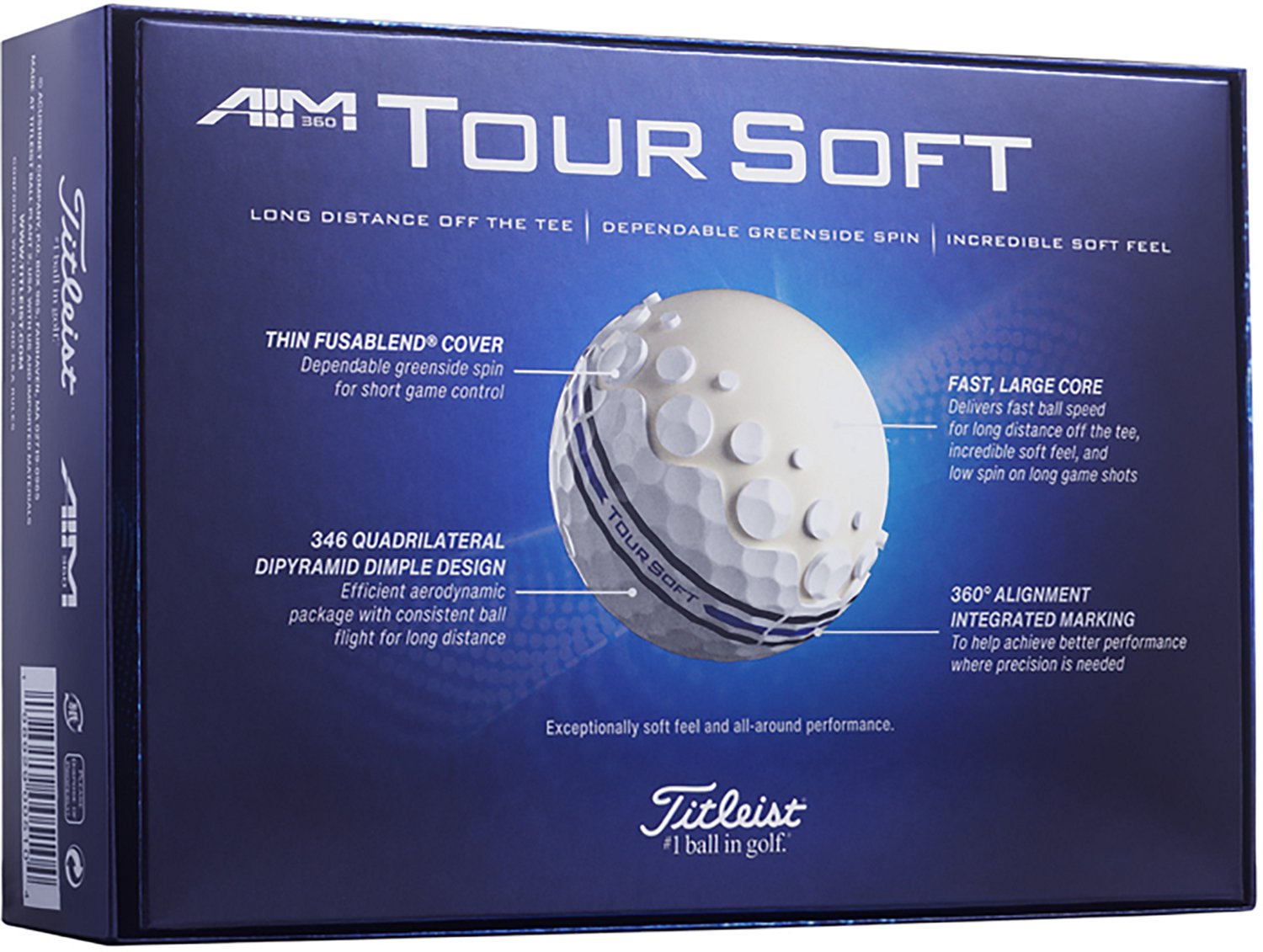 Titleist Tour Soft 360 Golf Balls 12-Pack - view number 3