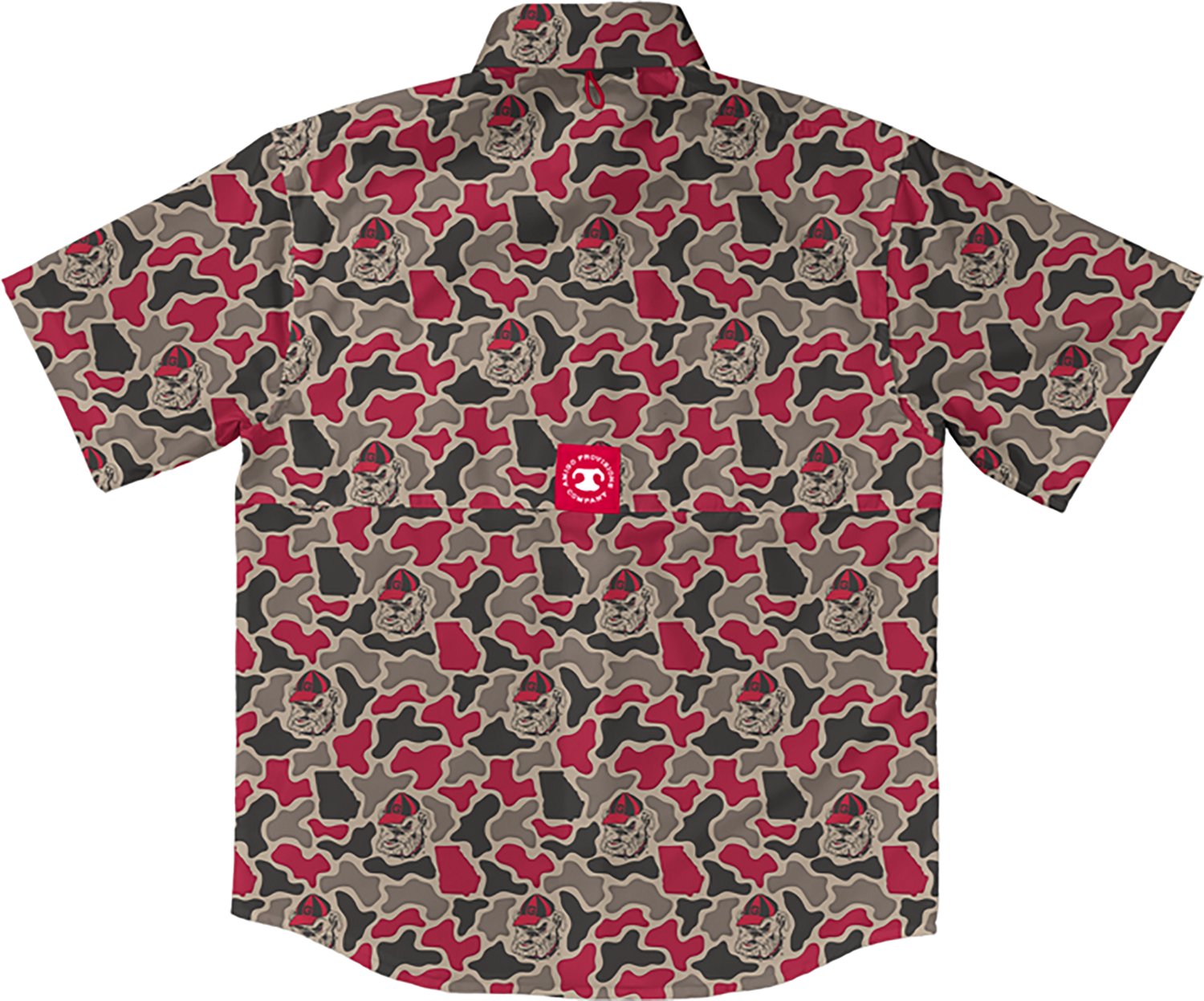 Amigo Men's Georgia Field and Fish Short Sleeve Shirt Georgia Bulldogs - view number 2