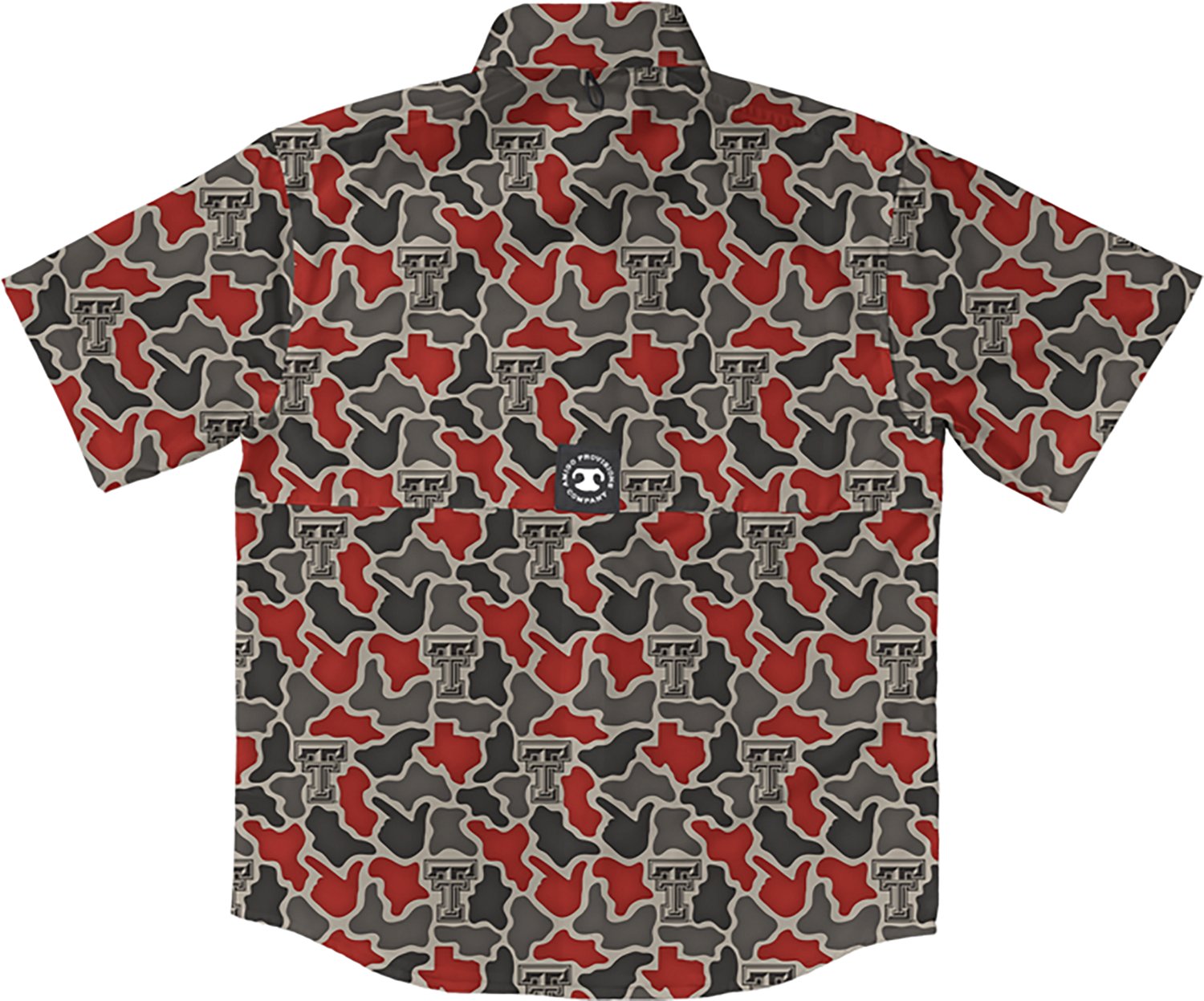 Amigo Men's Texas Tech Field and Fish Short Sleeve Shirt Texas Tech Red Raiders - view number 2