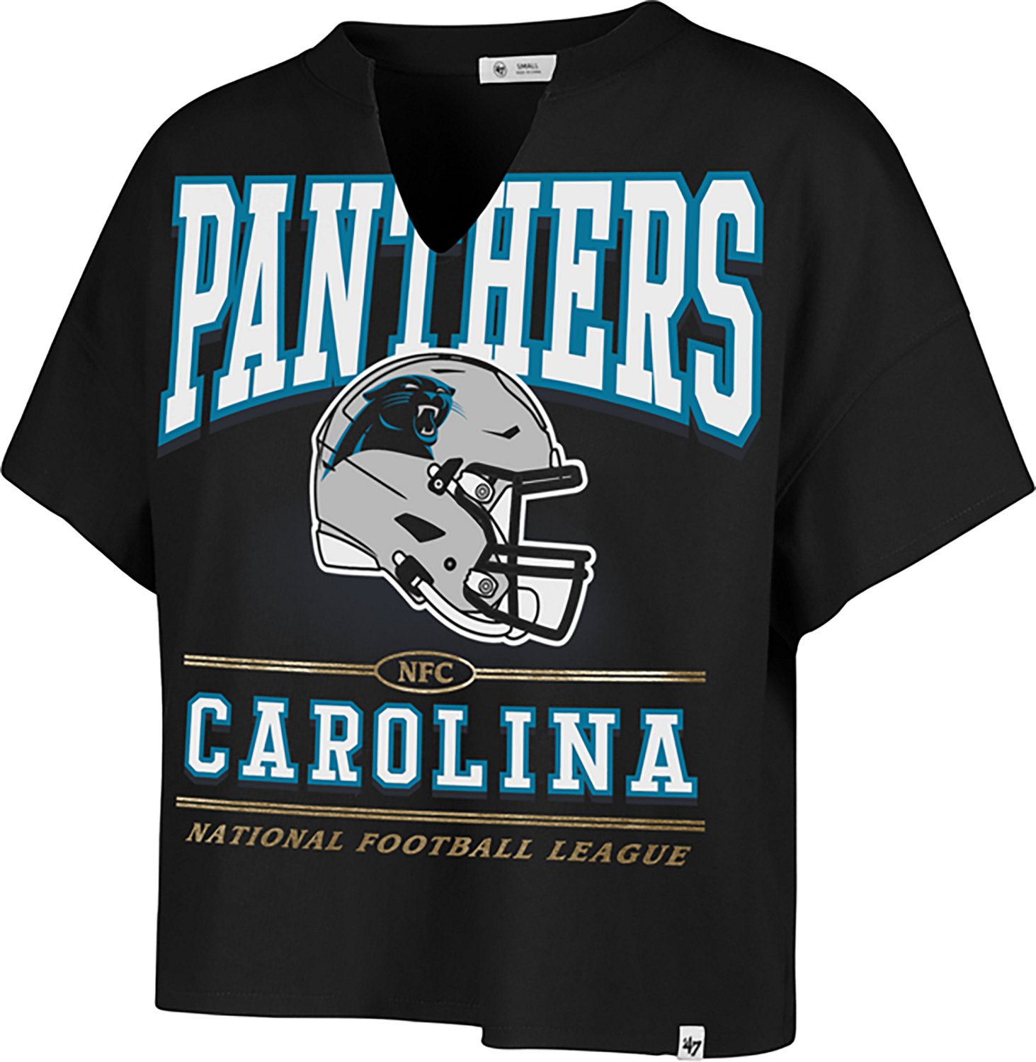 47 Women's Panthers Elation Oversize Notch Neck T-shirt