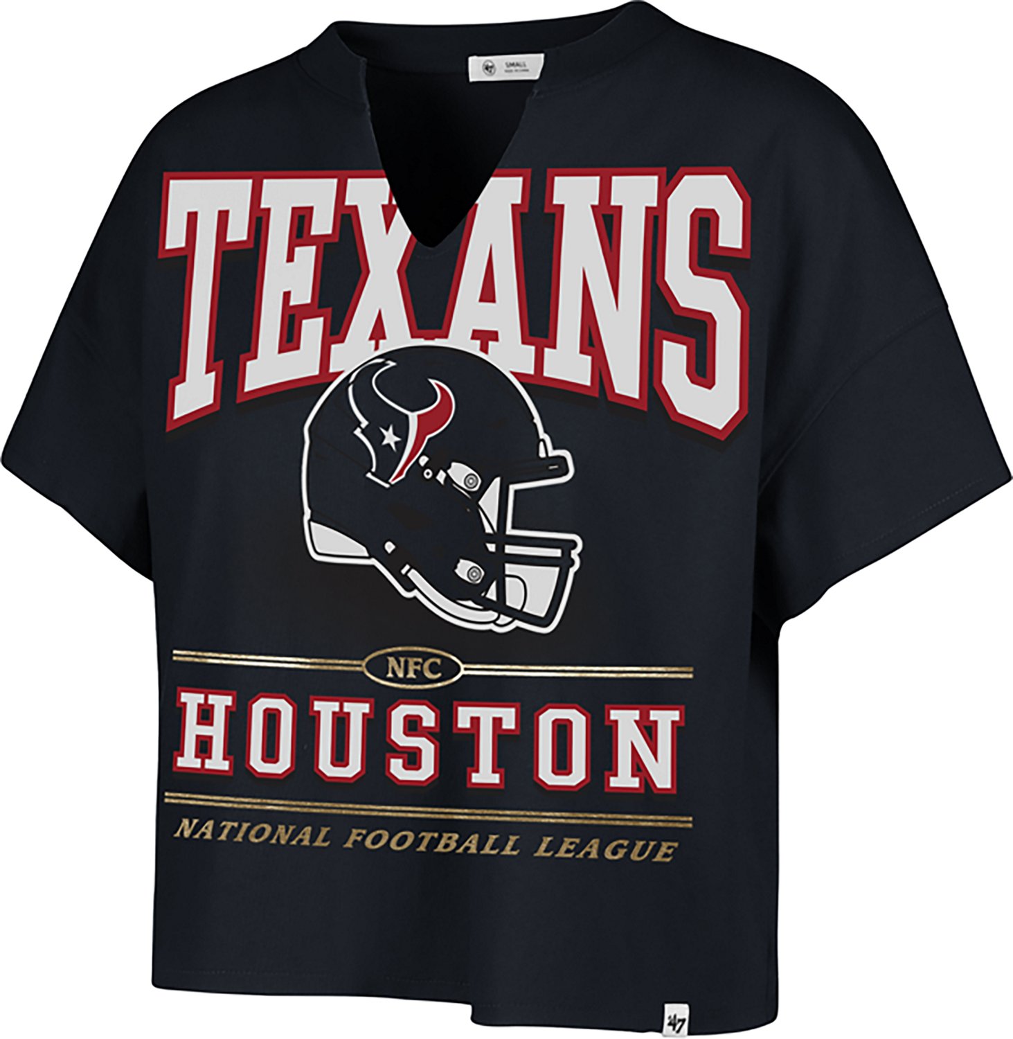47 Women's Texans Elation Oversize Notch Neck T-shirt - view number 1