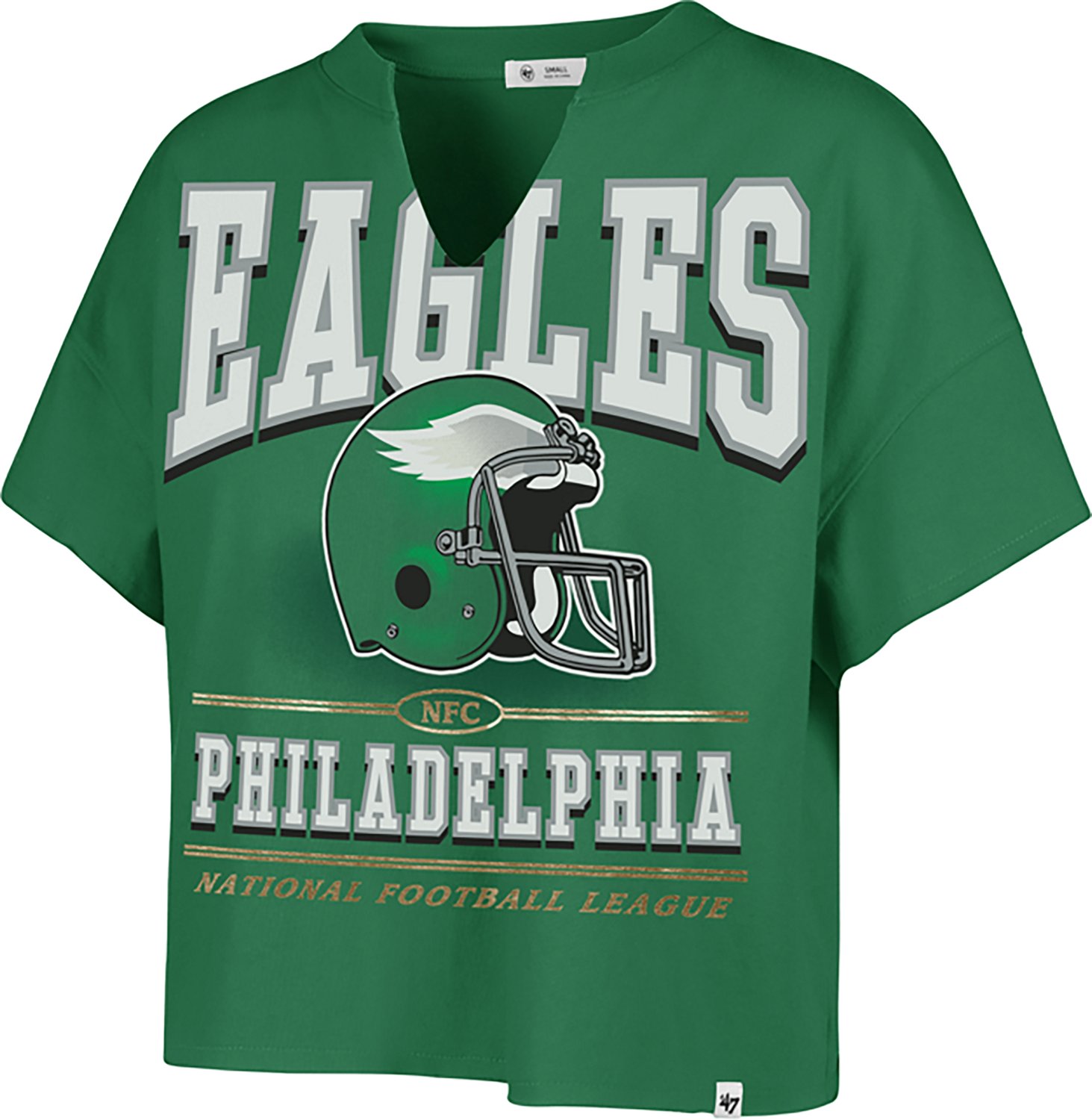 47 Women's Eagles Elation Oversize Notch Neck T-shirt