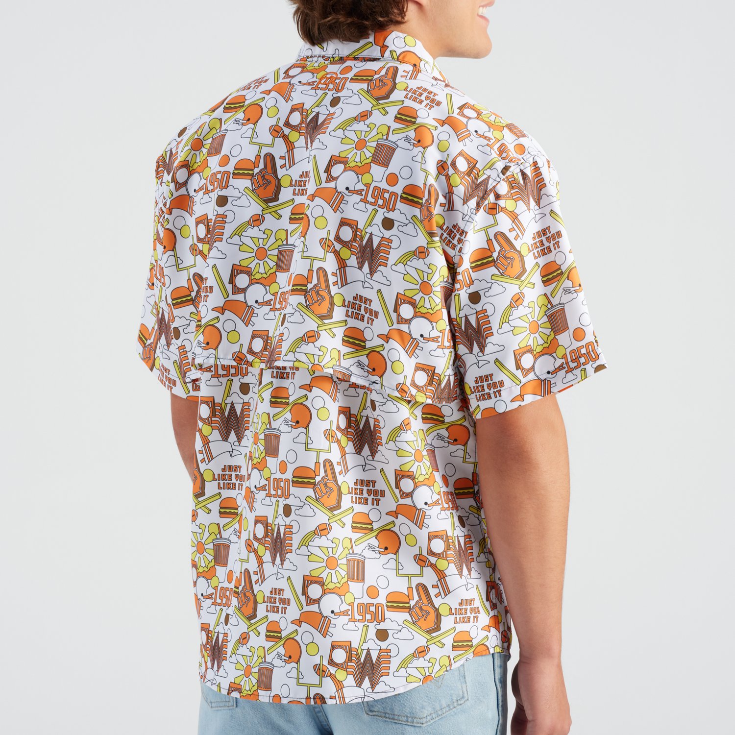 Magellan Outdoors Whataburger Men's Laguna Madre Happy Crazy Fun Fishing Shirt - view number 4